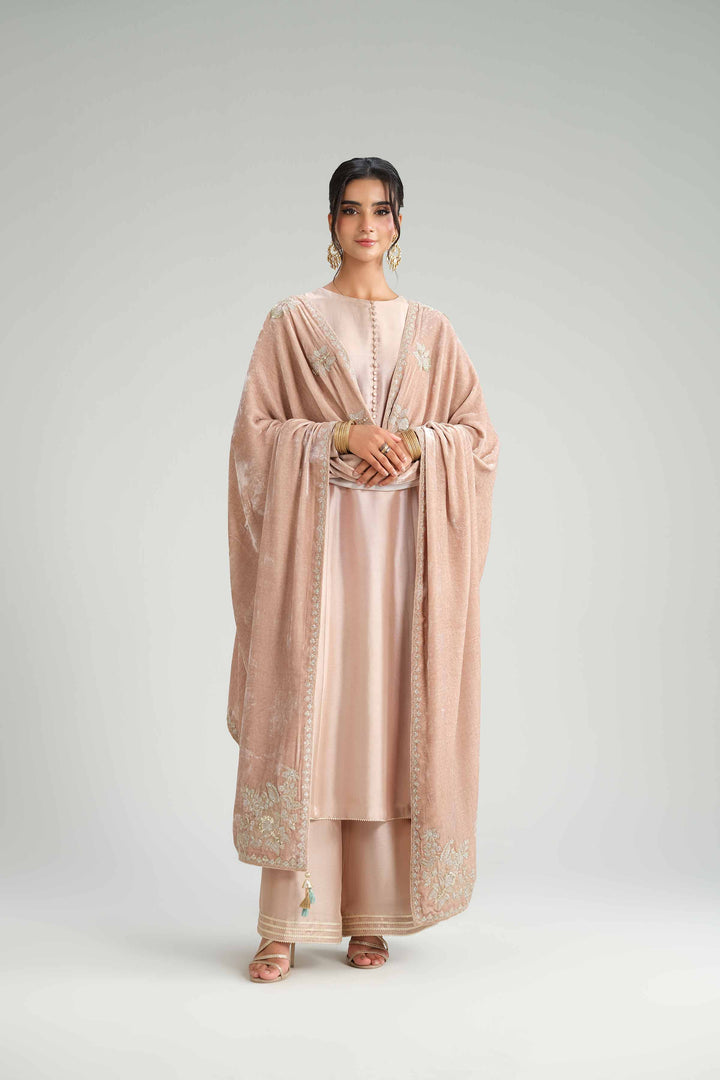 Embroidered Shawl- KFW25-54 Luxury Pret Cross Season Edit 2025