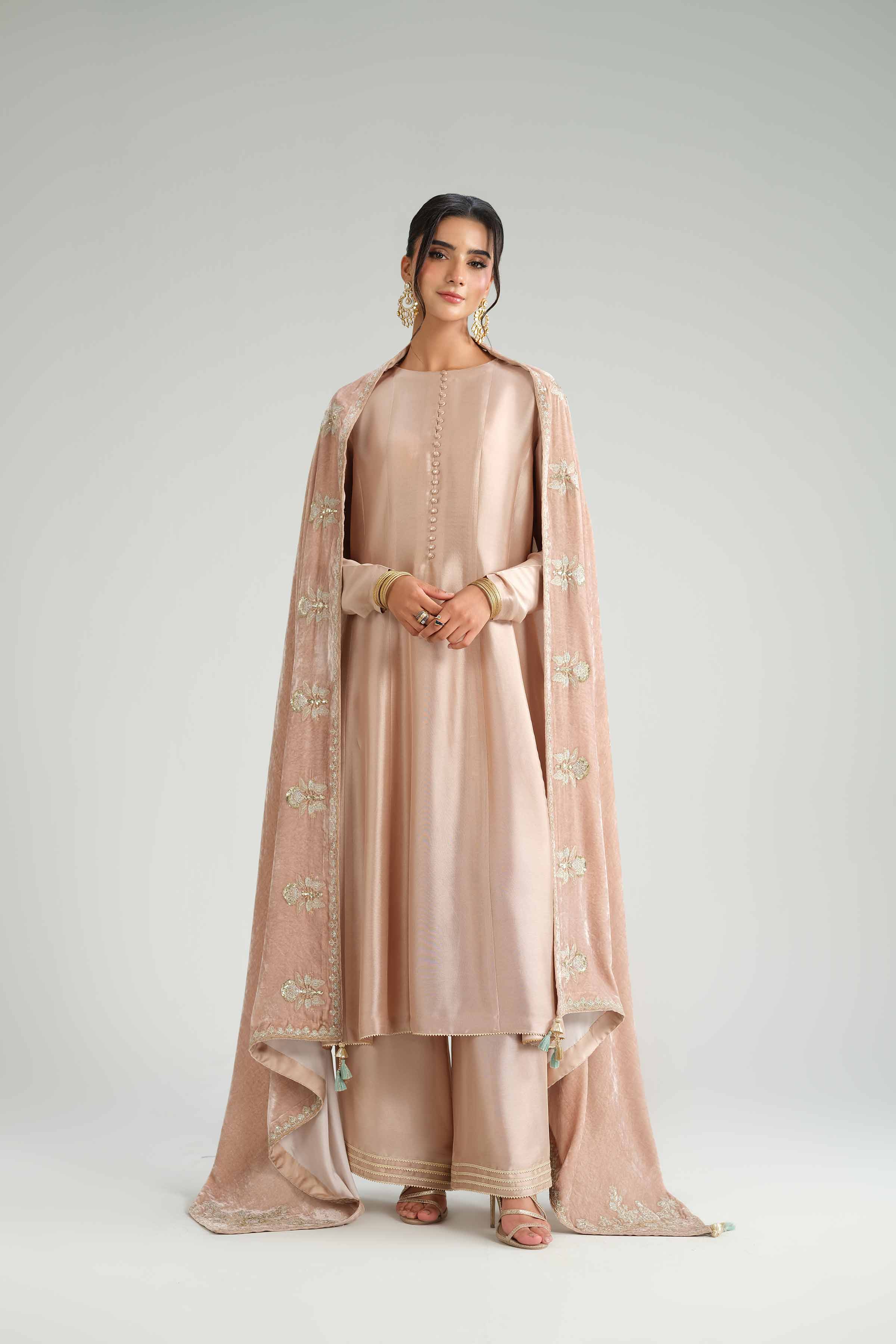 Embroidered Shawl- KFW25-54 Luxury Pret Cross Season Edit 2025