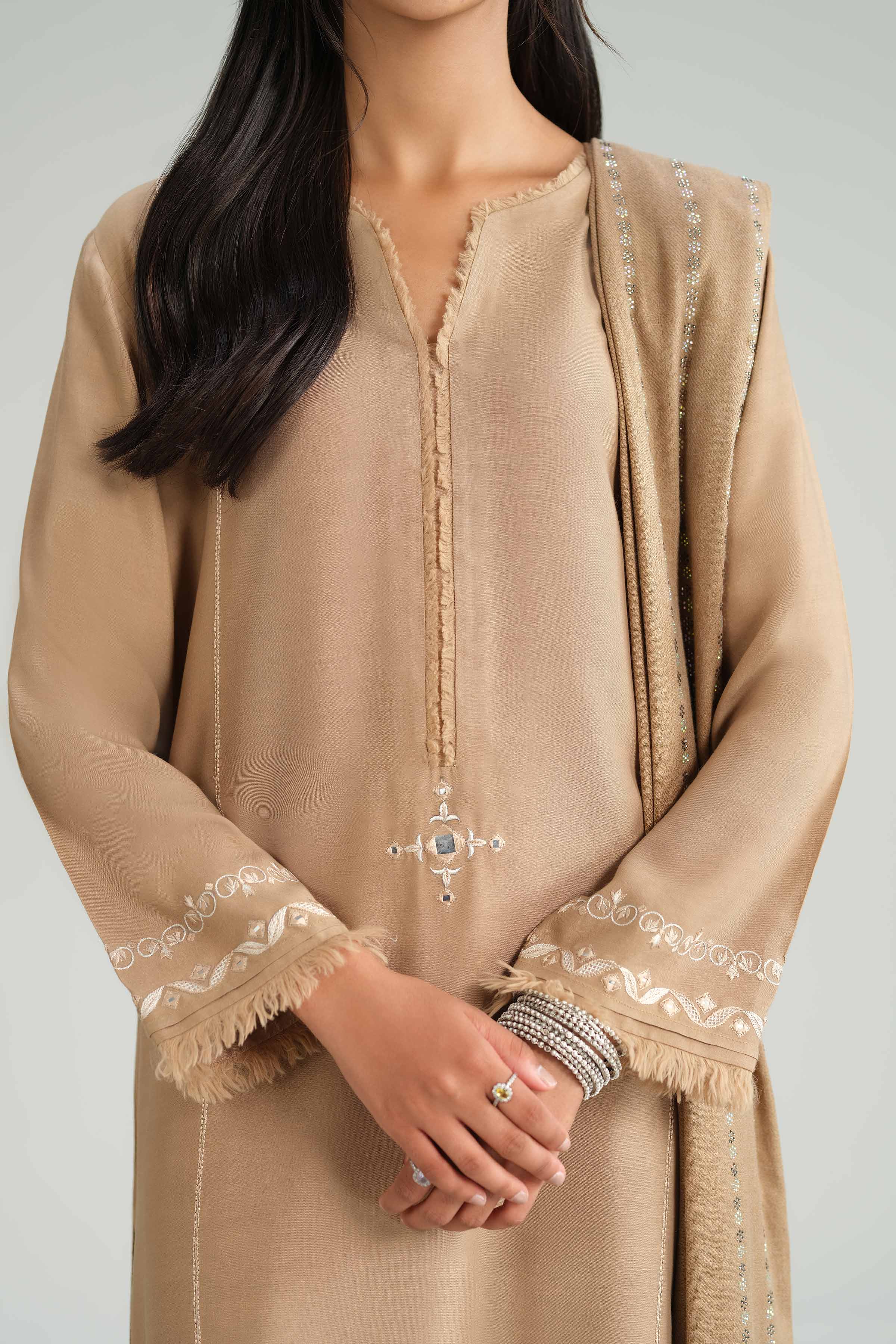 3 Piece - Embroidered Suit - KFW25-67