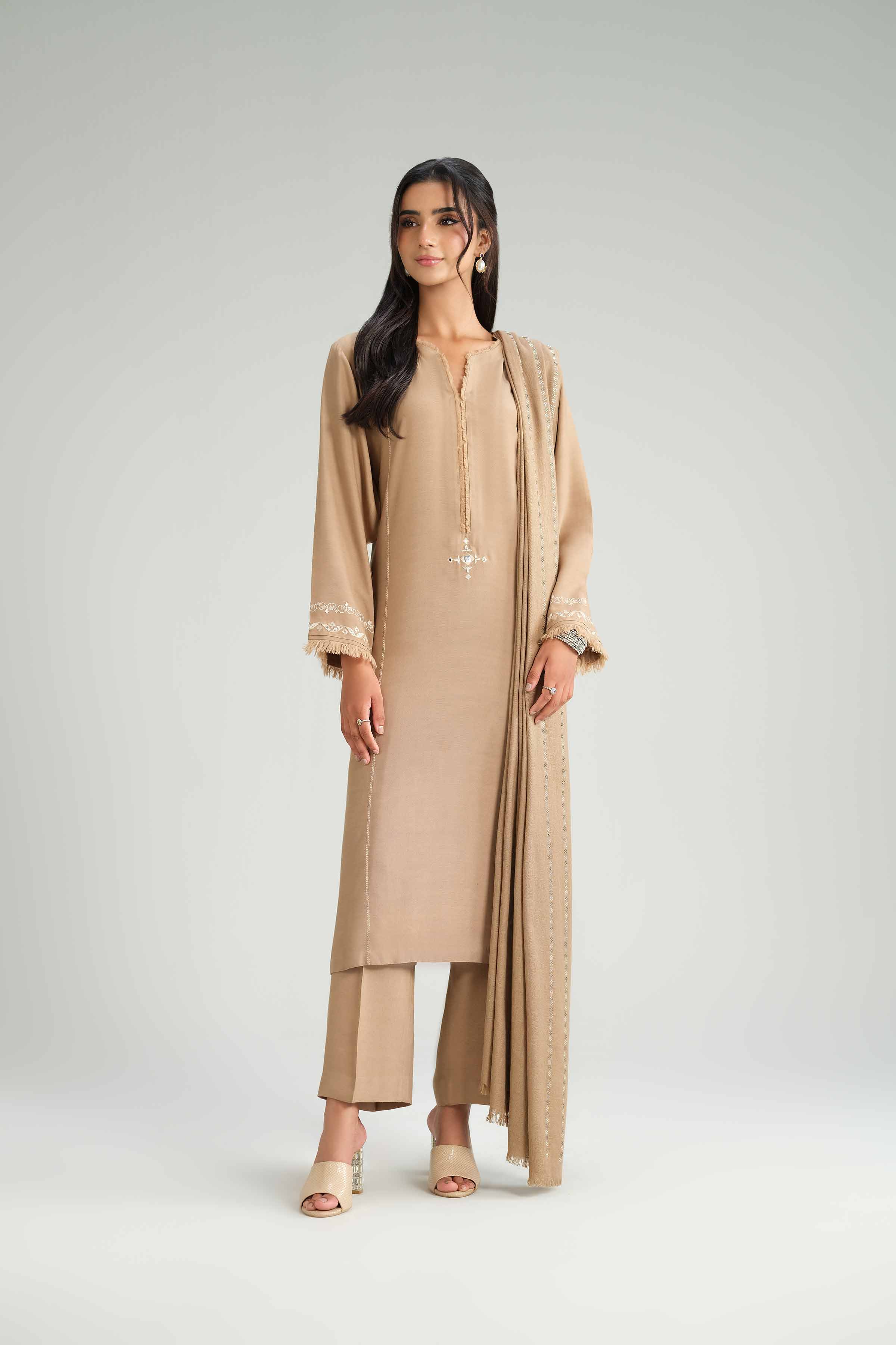 3 Piece - Embroidered Suit - KFW25-67