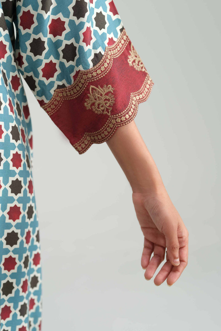 3 Piece - Printed Embroidered Suit - KFW25-80 for Women - Pret Collection | Nishat | Shop Online