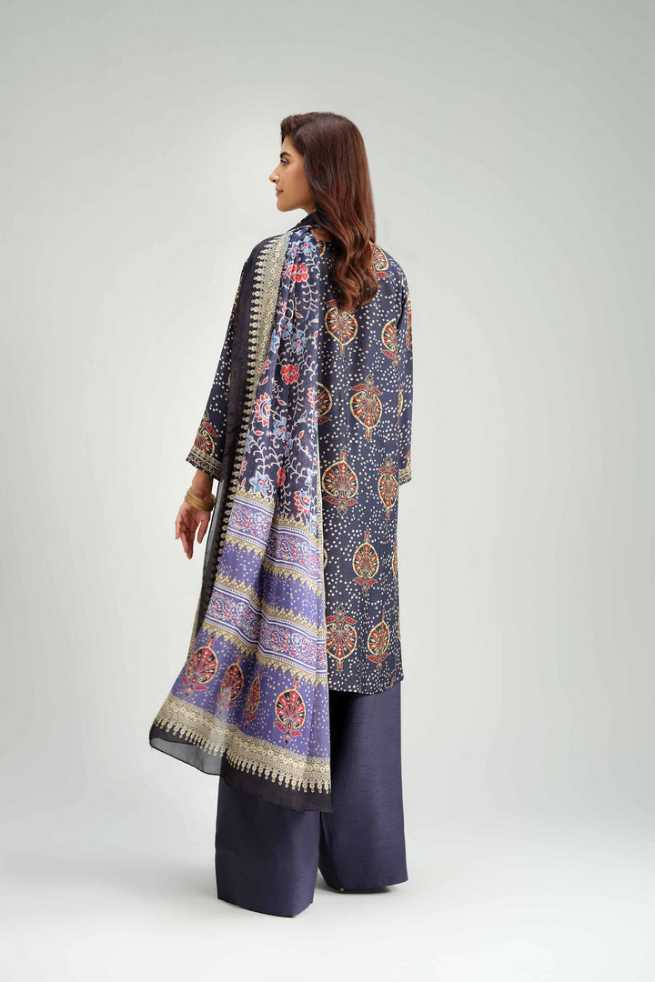 3 Piece - Printed Embroidered Suit - KFW25-81 for Women - Pret Collection | Nishat | Shop Online