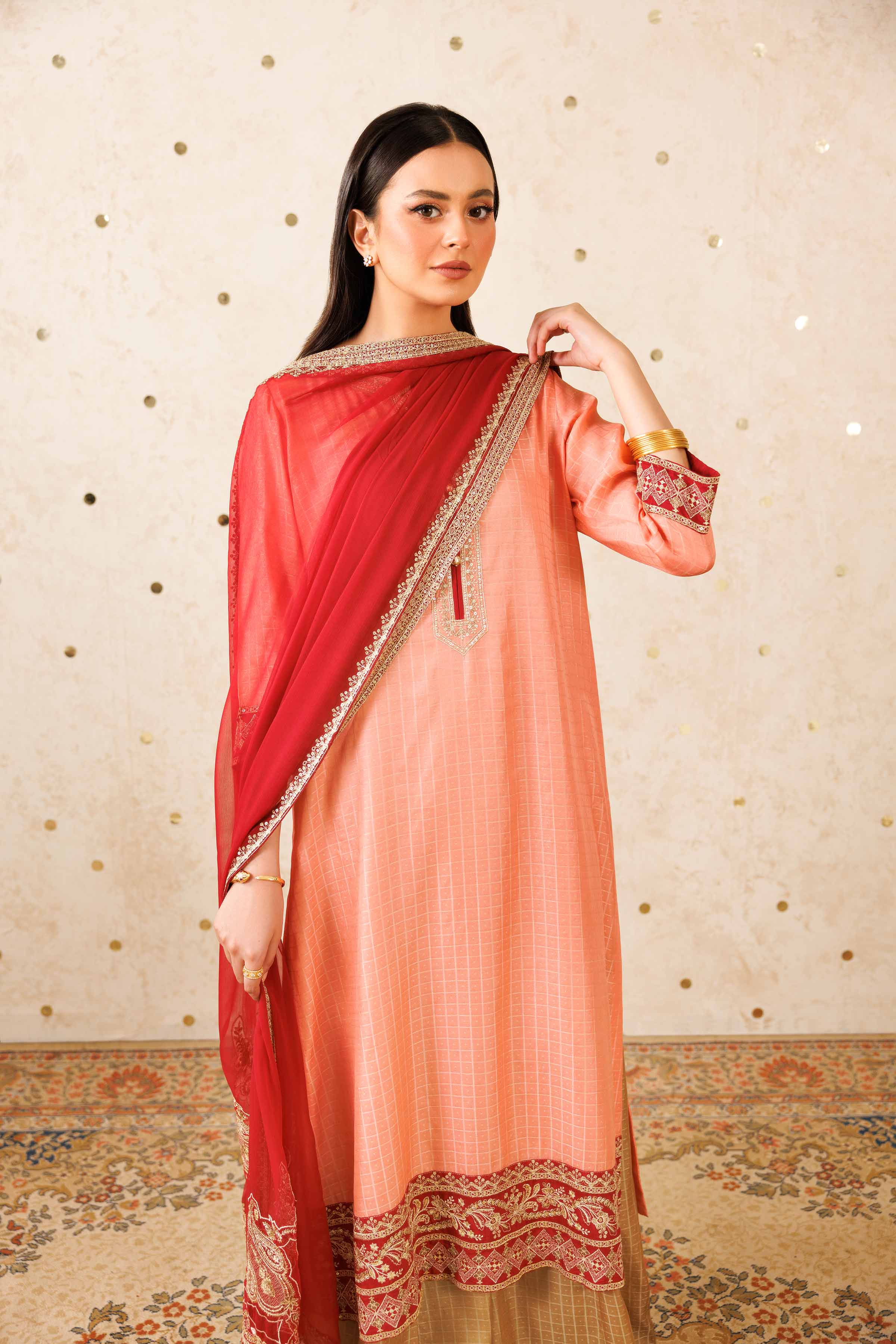 3 Piece - Embroidered Suit - KFW25-83 for Women - Pret Collection | Nishat | Shop Online