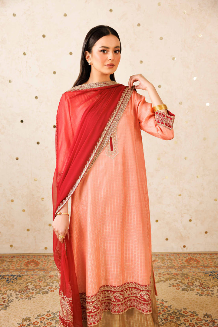 3 Piece - Embroidered Suit - KFW25-83 for Women - Pret Collection | Nishat | Shop Online