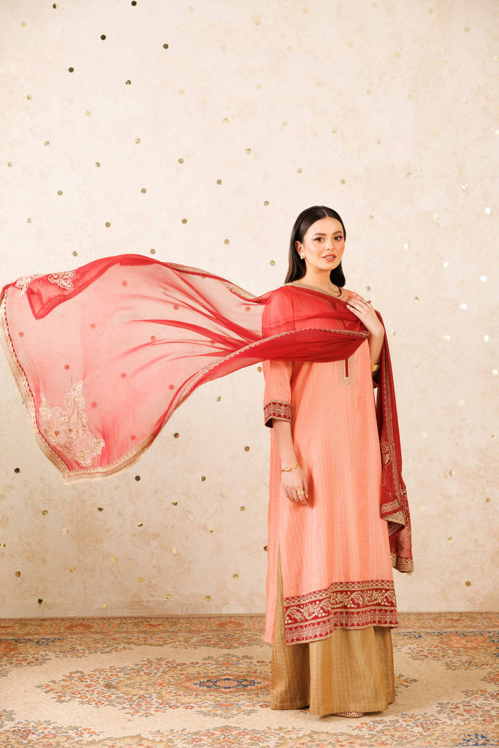 3 Piece - Embroidered Suit - KFW25-83 for Women - Pret Collection | Nishat | Shop Online