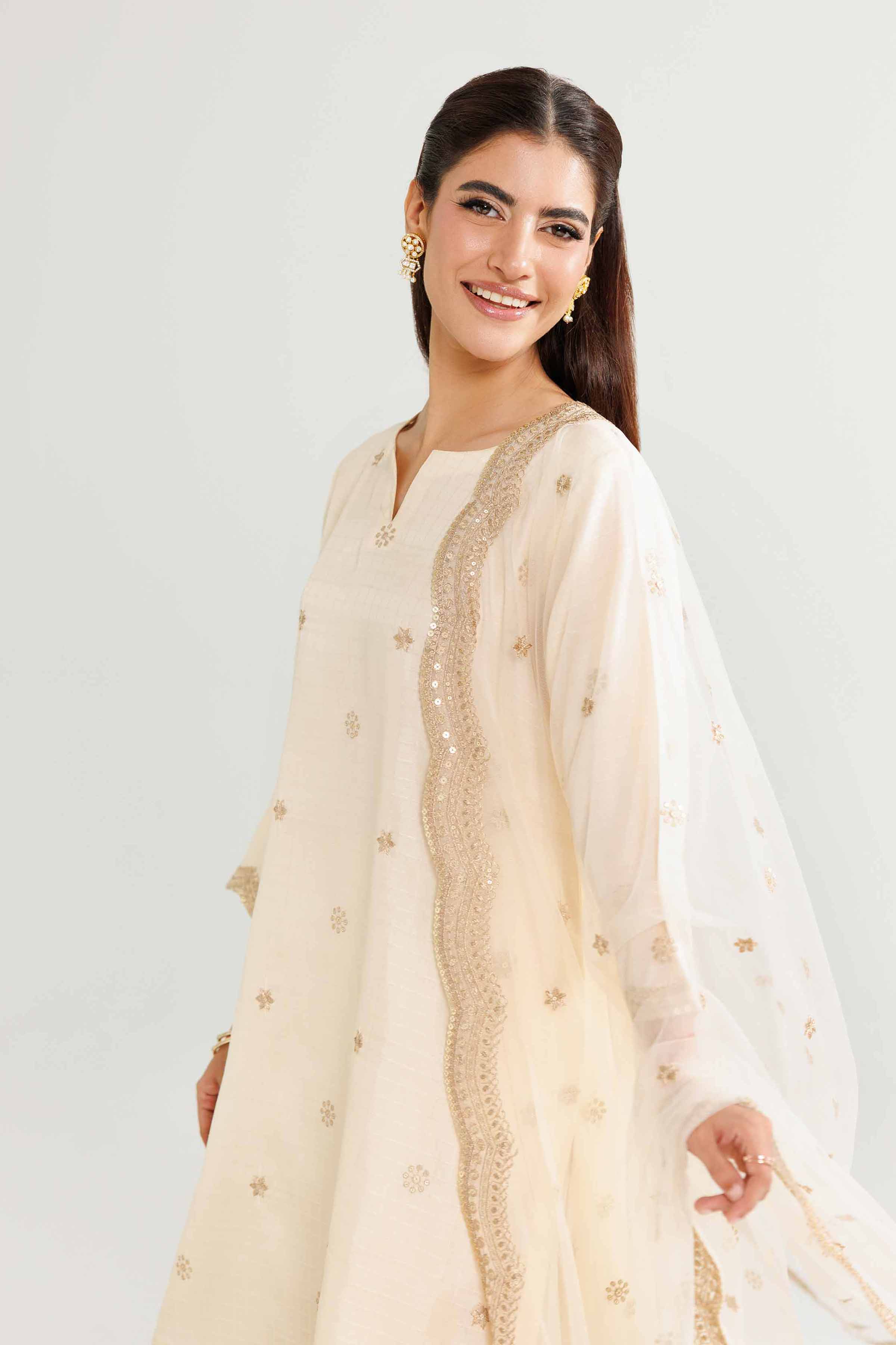 3 Piece - Embroidered Suit - KFW25-85 for Women - Pret Collection | Nishat | Shop Online