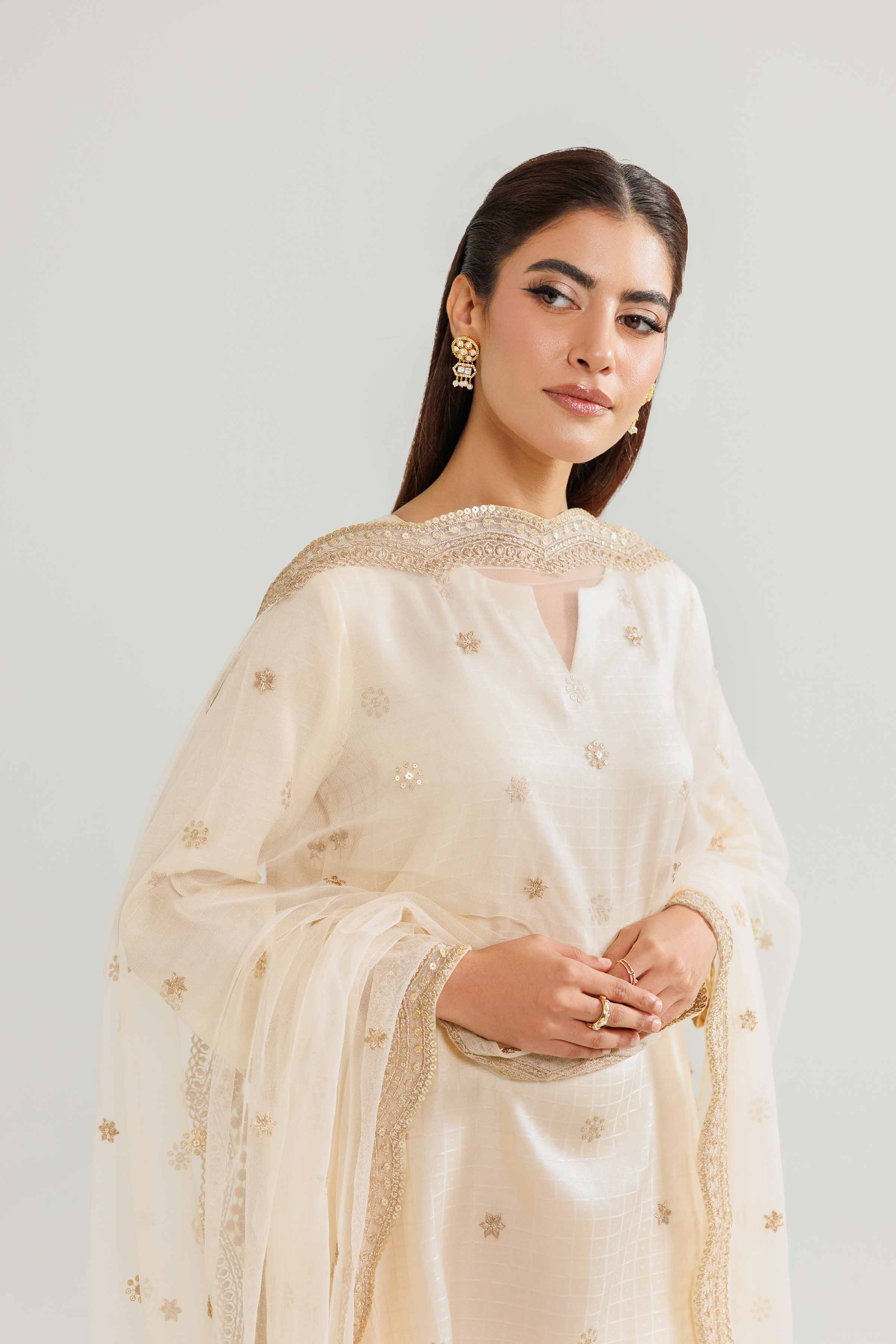 3 Piece - Embroidered Suit - KFW25-85 for Women - Pret Collection | Nishat | Shop Online