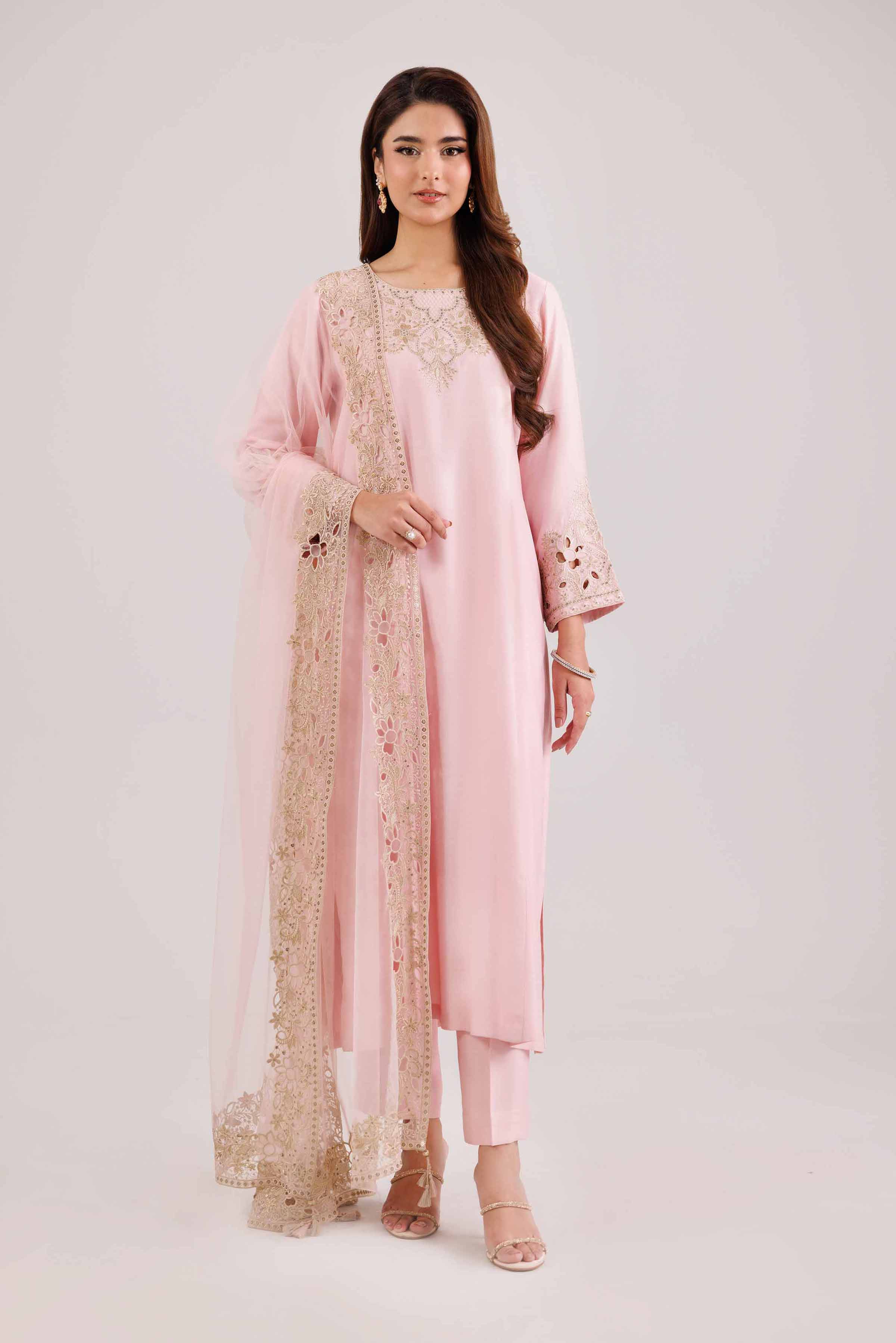 3 Piece - Embroidered Suit - KFW25-87 for Women - Pret Collection | Nishat | Shop Online
