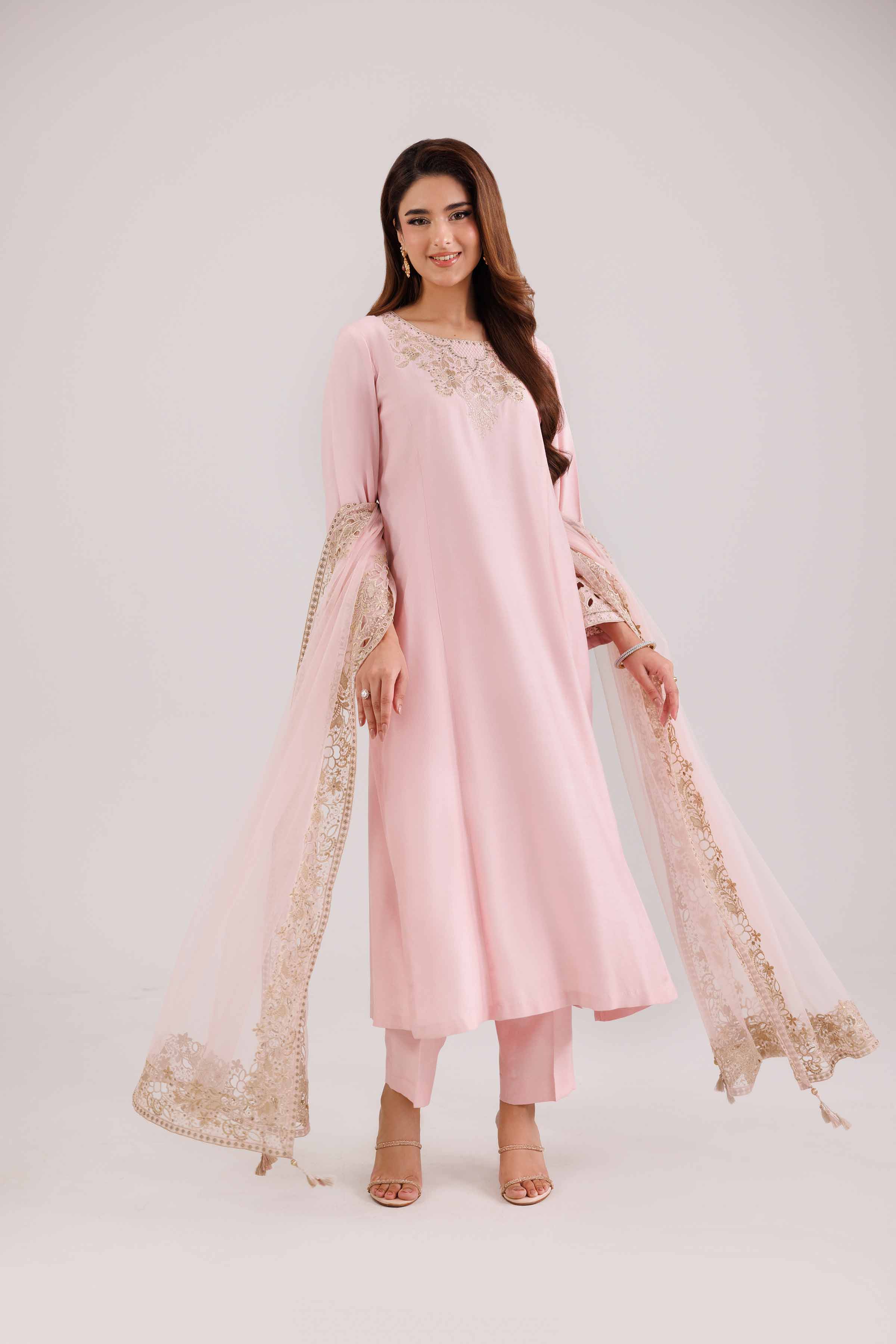 3 Piece - Embroidered Suit - KFW25-87 for Women - Pret Collection | Nishat | Shop Online