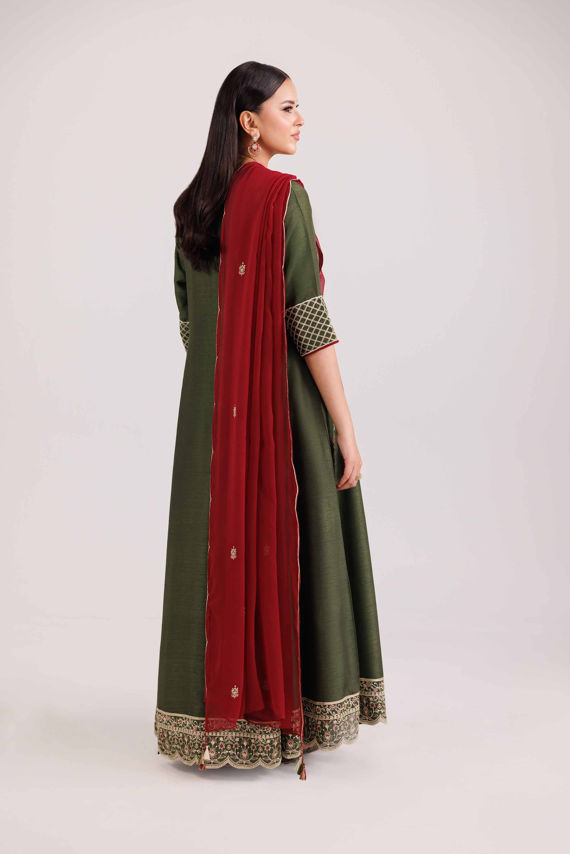 3 Piece - Embroidered Suit - KFW25-89 for Women - Pret Collection | Nishat | Shop Online