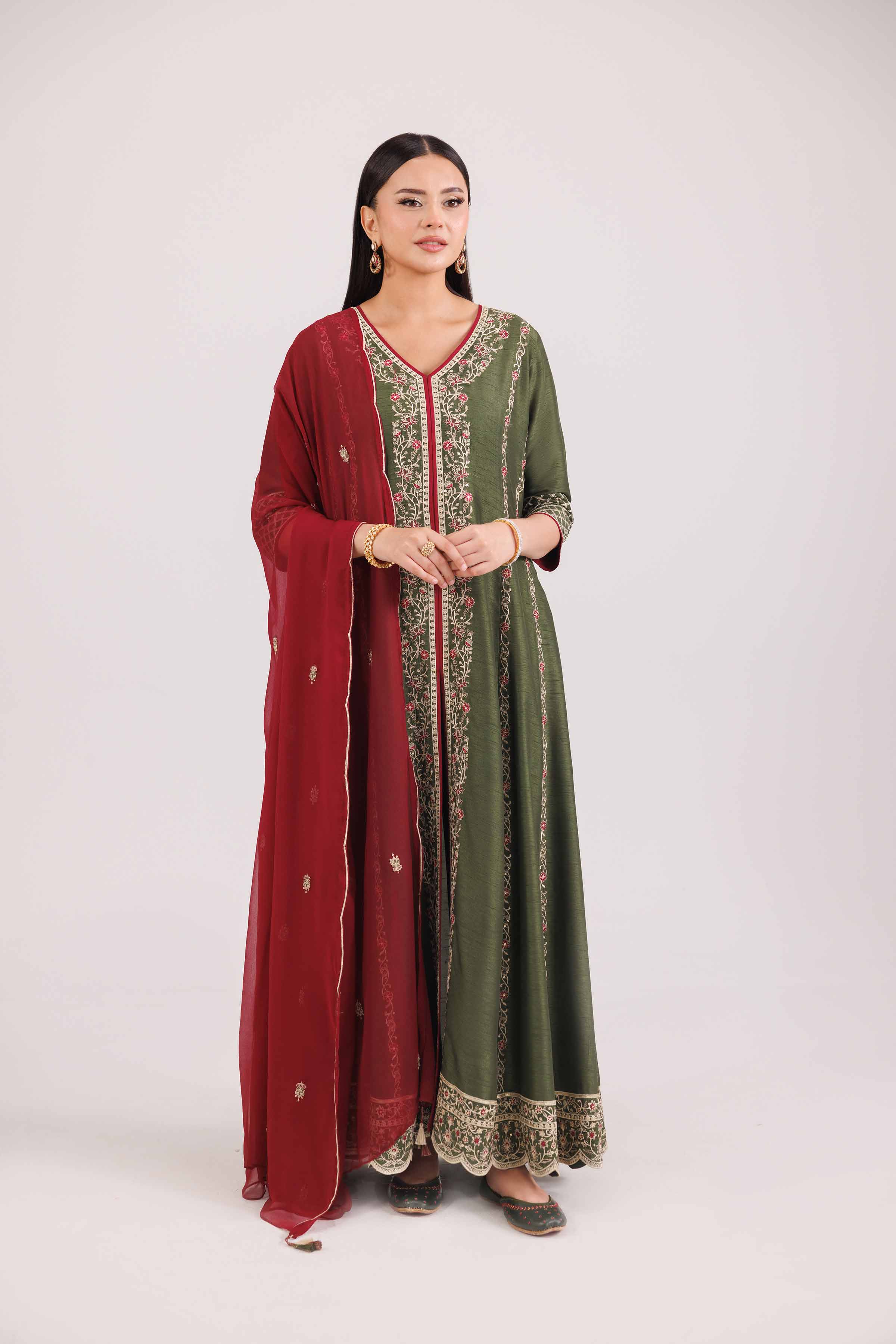 3 Piece - Embroidered Suit - KFW25-89 for Women - Pret Collection | Nishat | Shop Online