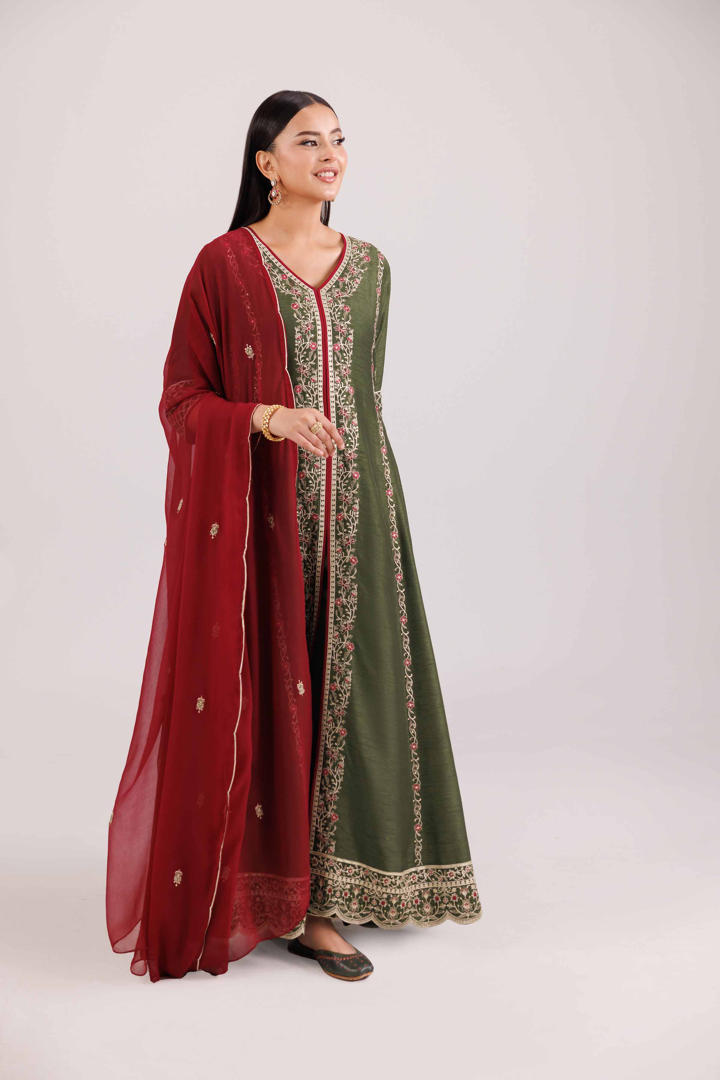 3 Piece - Embroidered Suit - KFW25-89 for Women - Pret Collection | Nishat | Shop Online