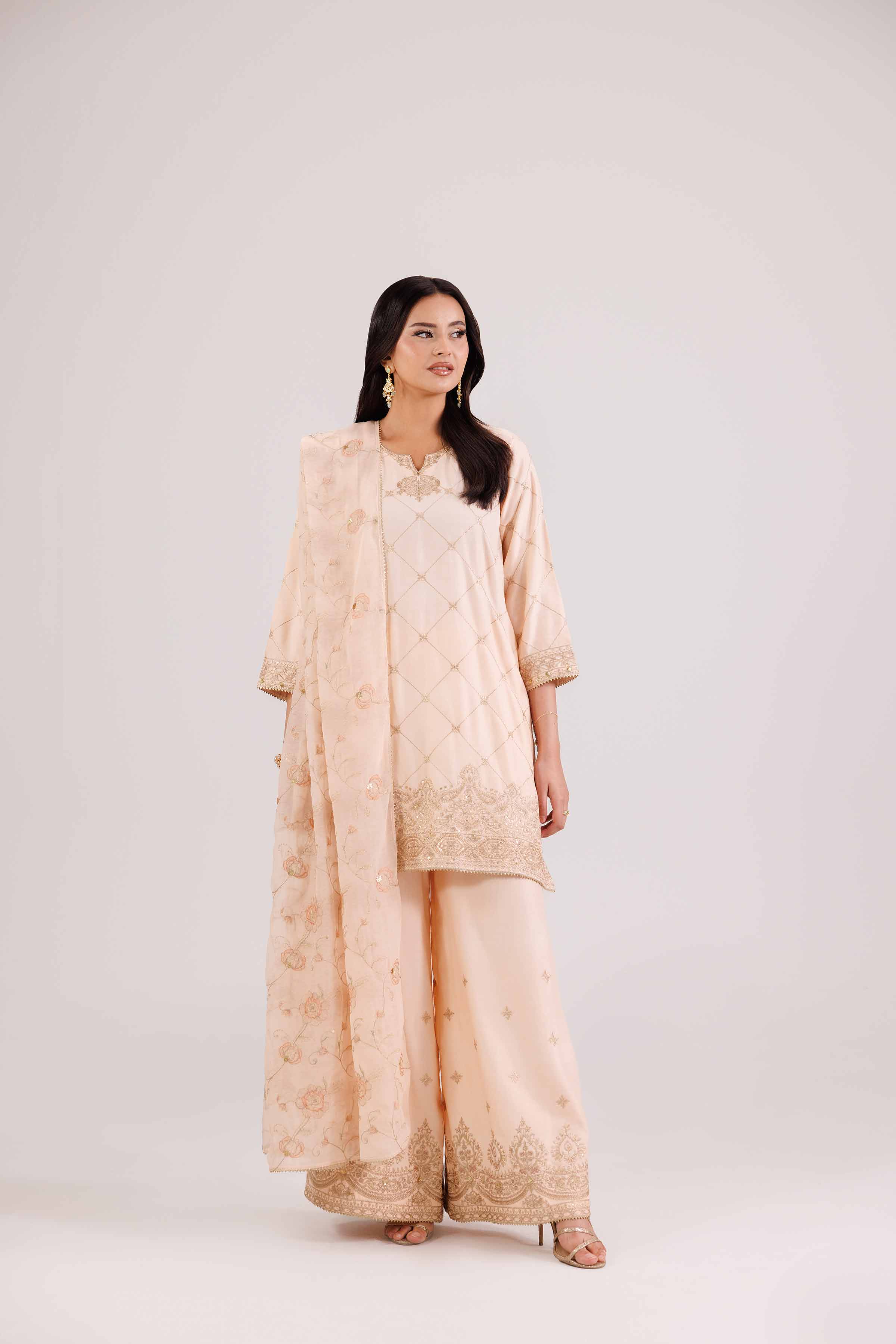 3 Piece - Embroidered Suit - KFW25-94