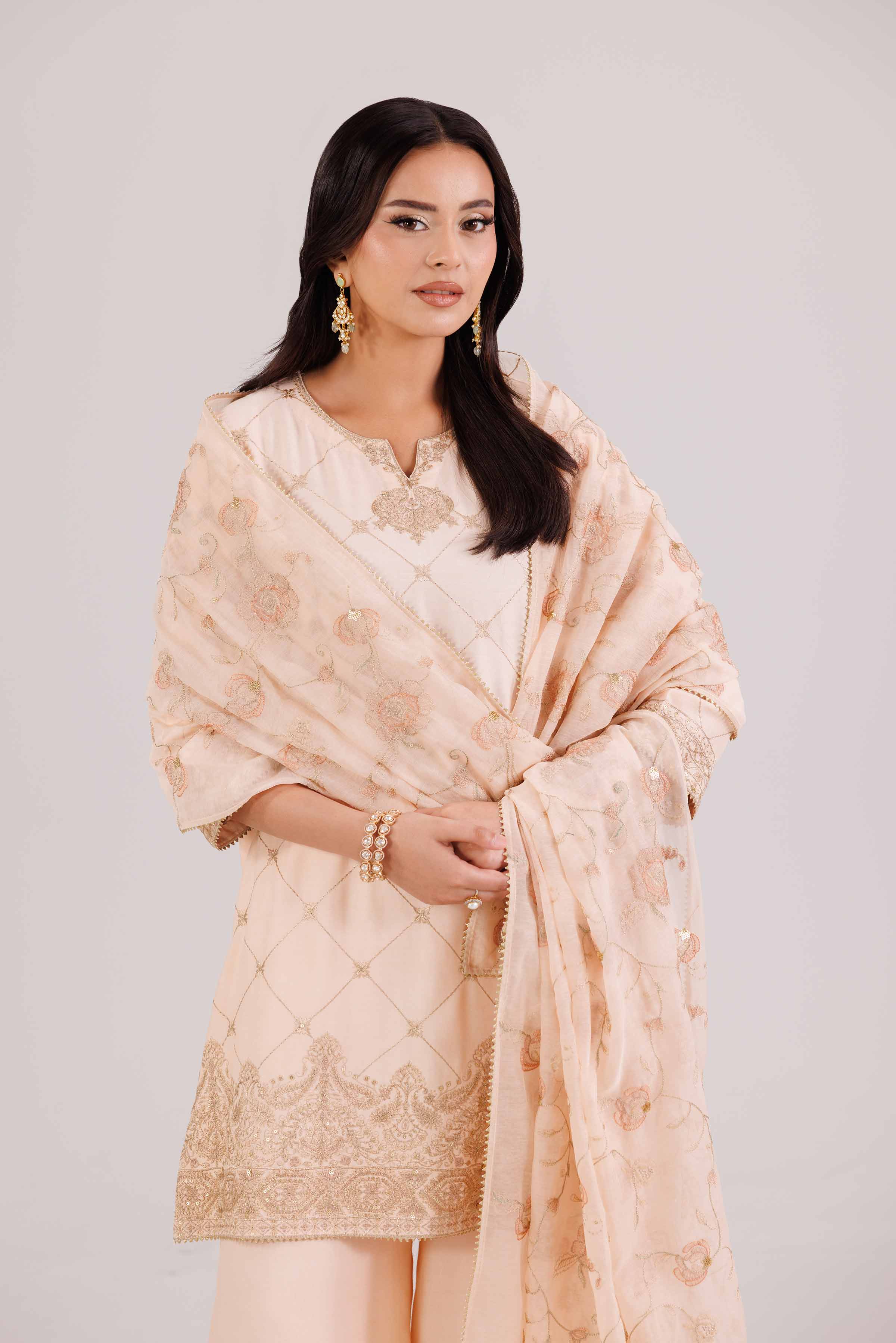 3 Piece - Embroidered Suit - KFW25-94