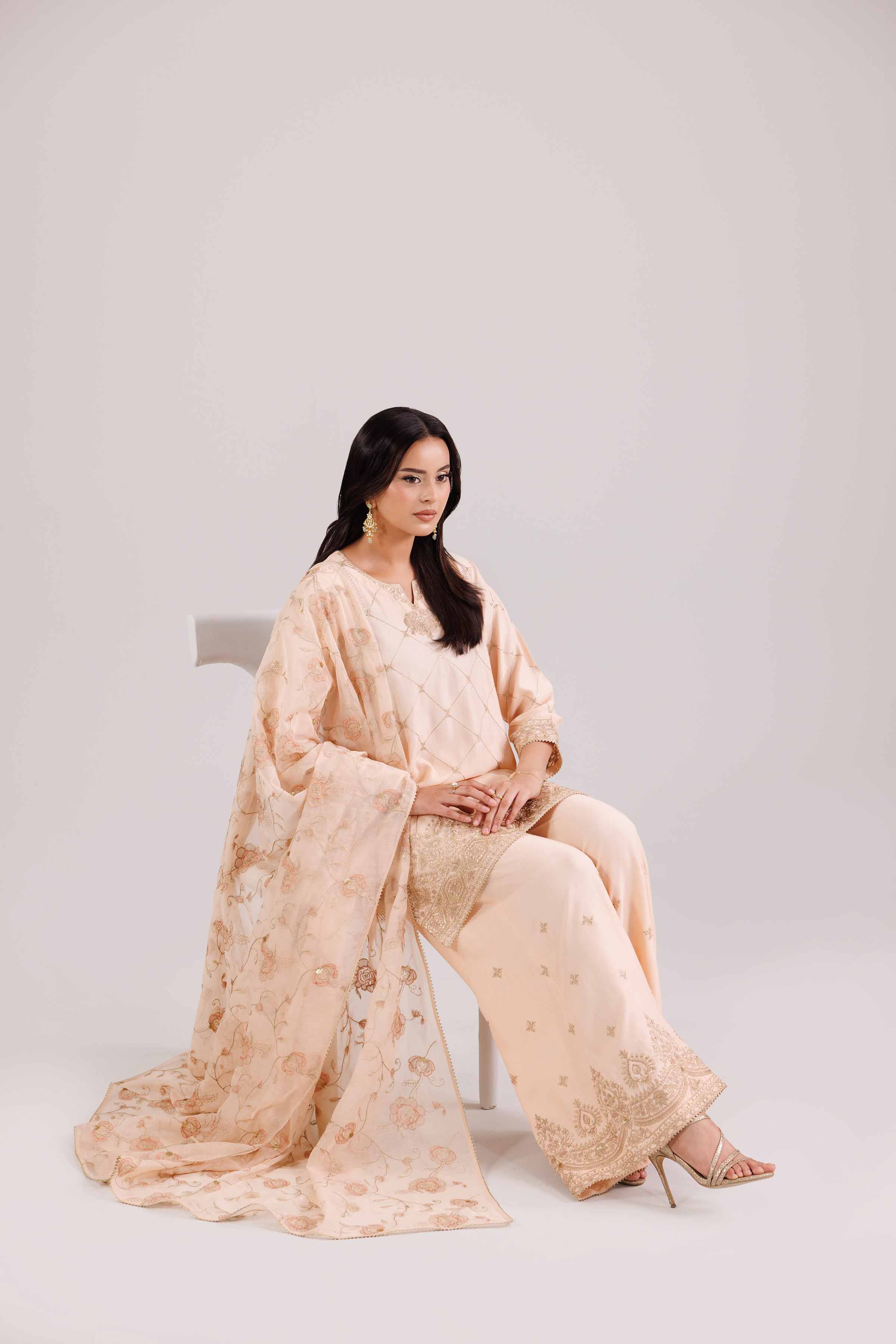 3 Piece - Embroidered Suit - KFW25-94