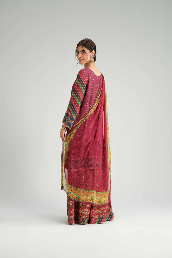 3 Piece - Printed Suit - KFW25-96 for Women - Pret Collection | Nishat | Shop Online