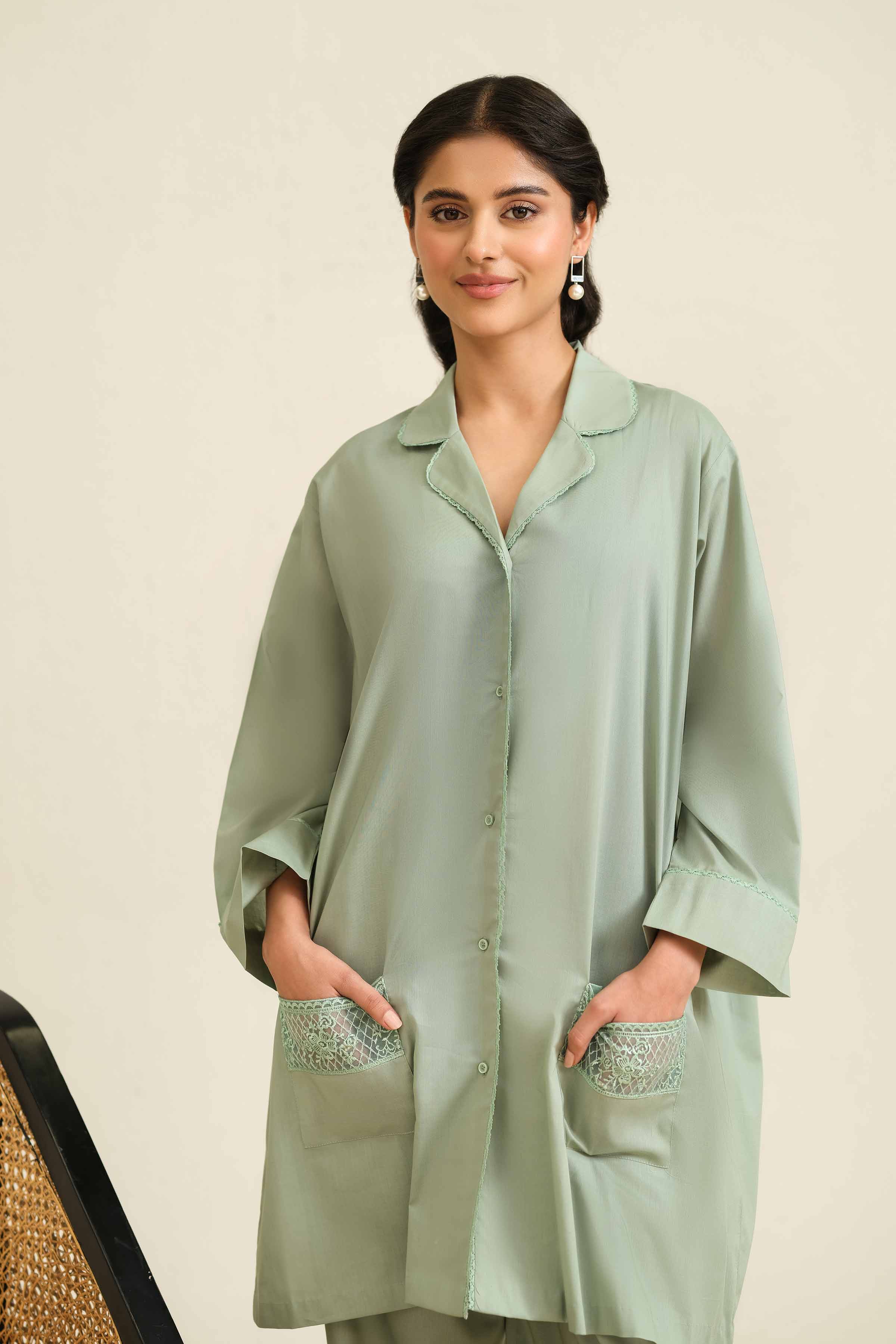 2 Piece - Embroidered Loungewear - KLS25-02