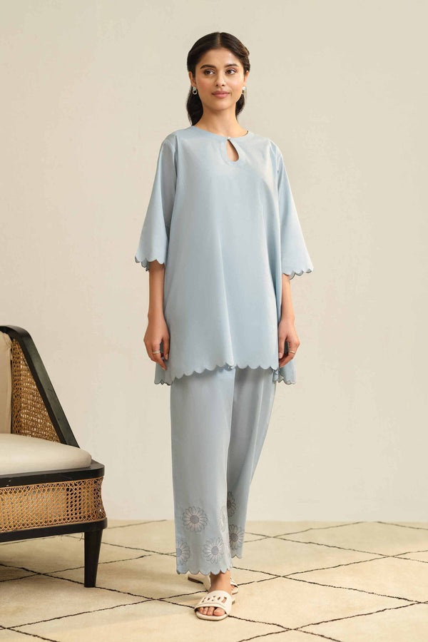 2 Piece - Embroidered Loungewear - KLS25-05