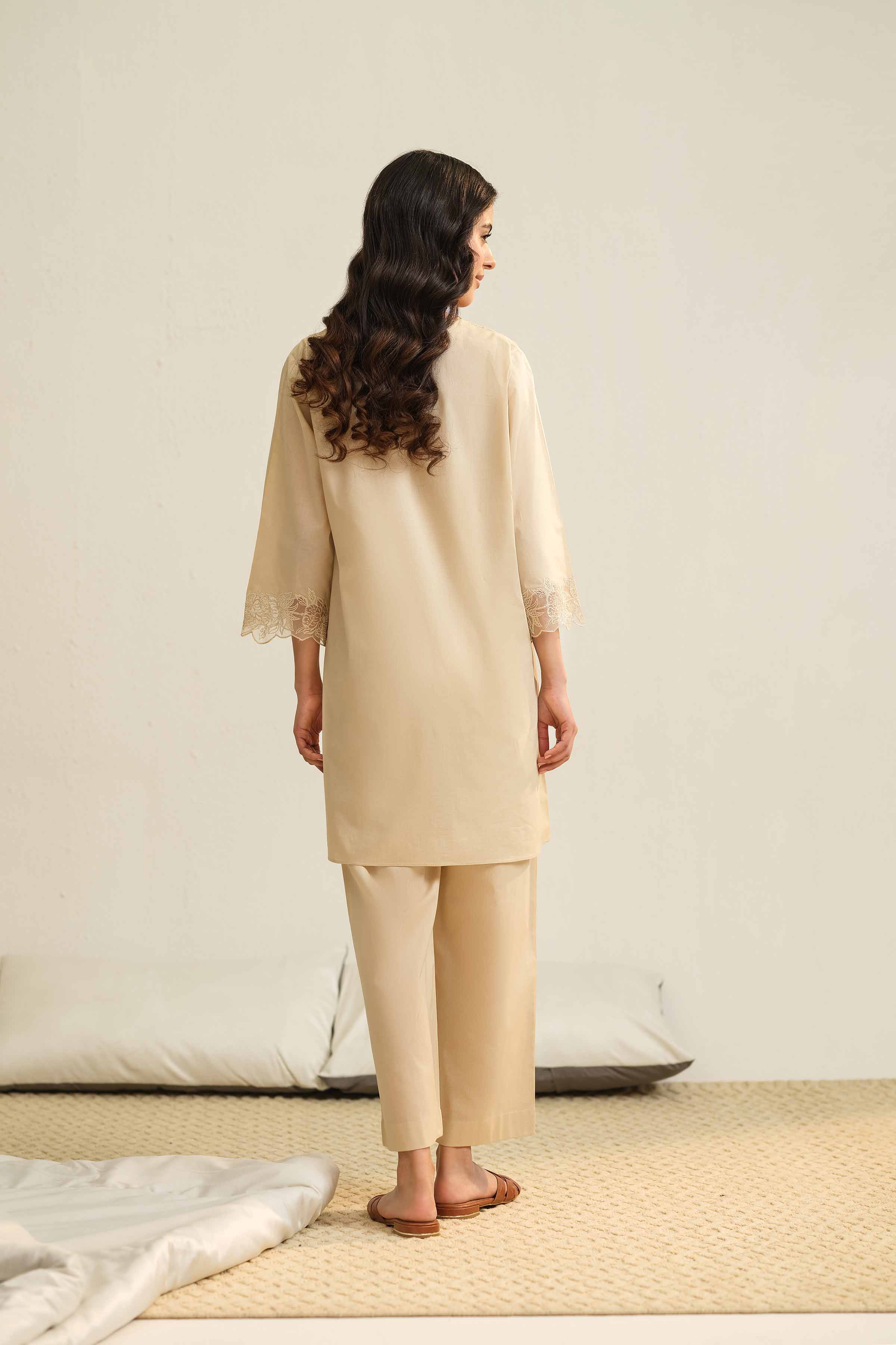 2 Piece - Embroidered Loungewear - KLS25-07