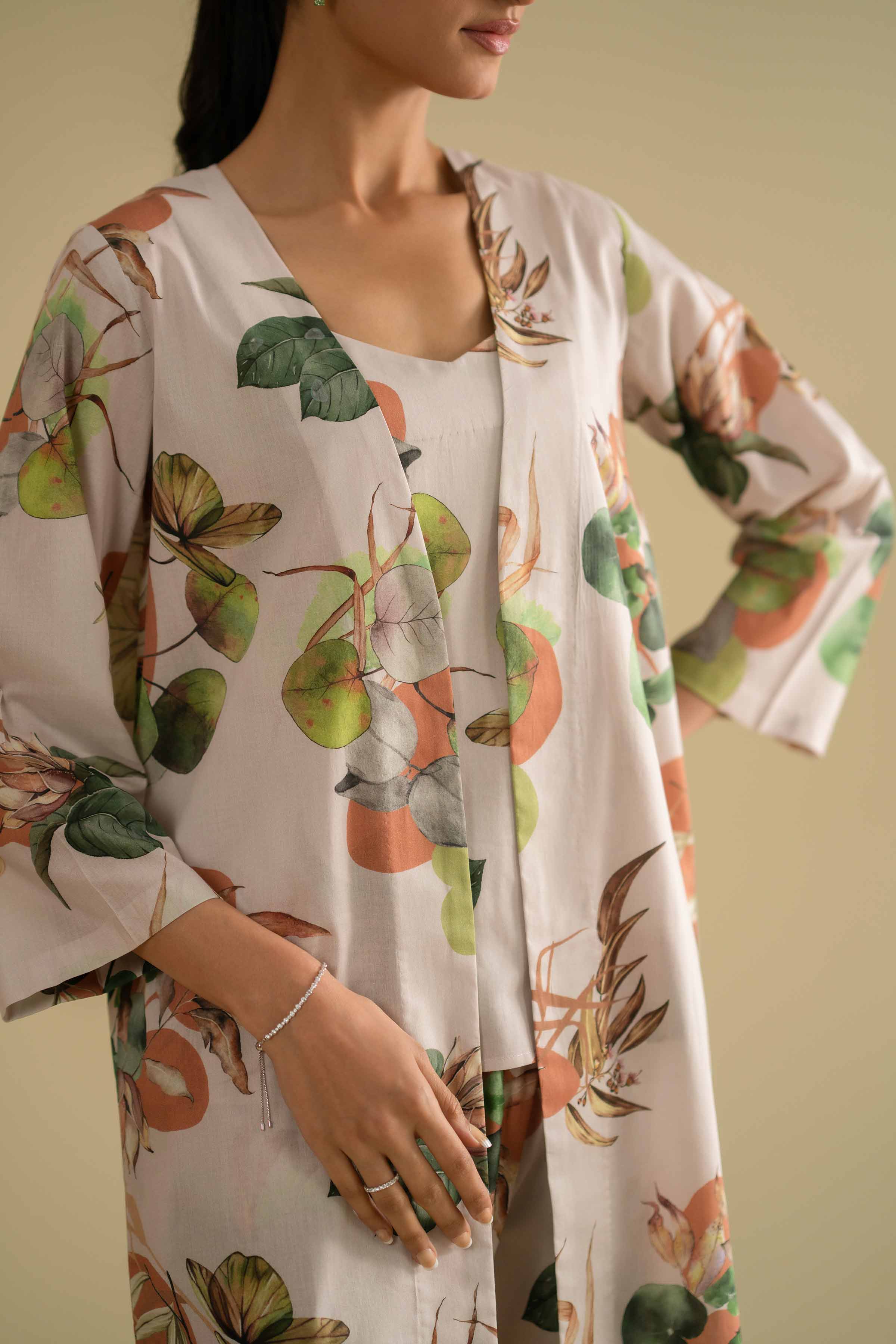 3 Piece - Printed Loungewear - KLS26-03 for Women - Pret Collection | Nishat | Shop Online