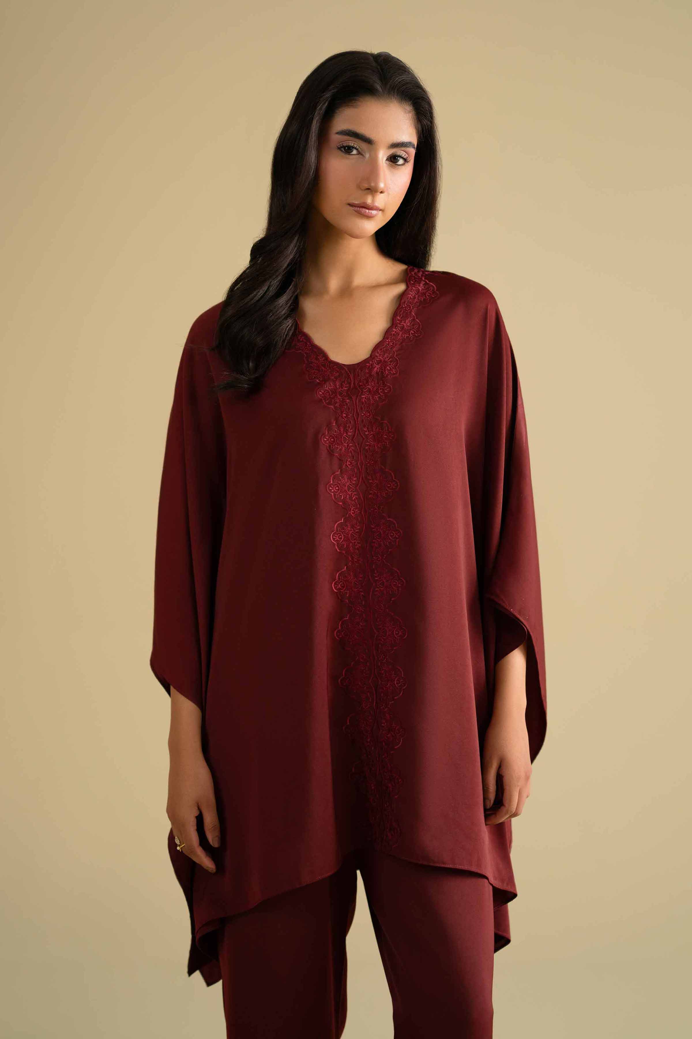 2 Piece - Embroidered Loungewear - KLS26-09 for Women - Pret Collection | Nishat | Shop Online