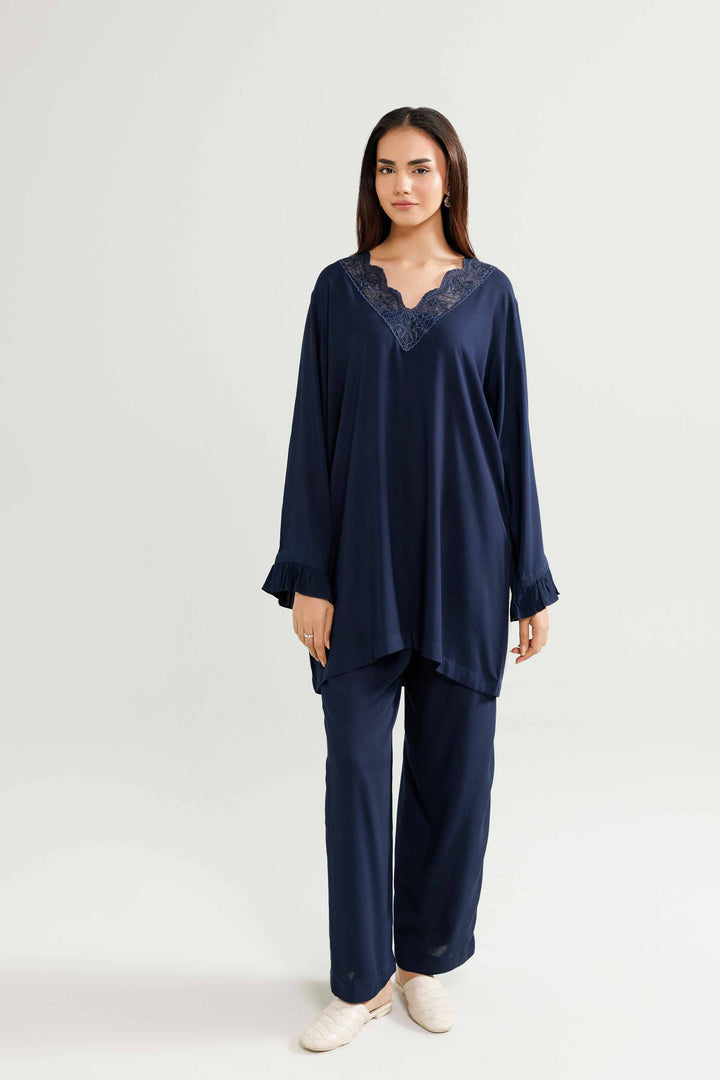 2 Piece - Embroidered Loungewear - KLW25-13 for Women - Pret Collection | Nishat | Shop Online