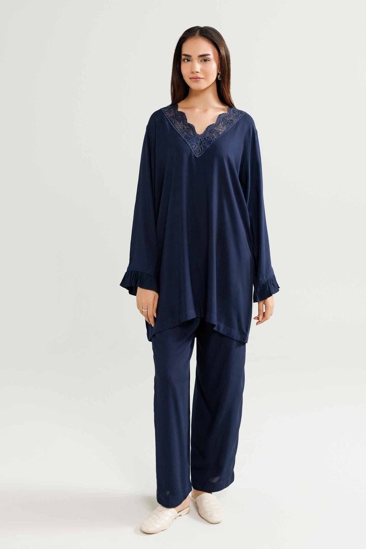 2 Piece - Embroidered Loungewear - KLW25-13 for Women - Pret Collection | Nishat | Shop Online