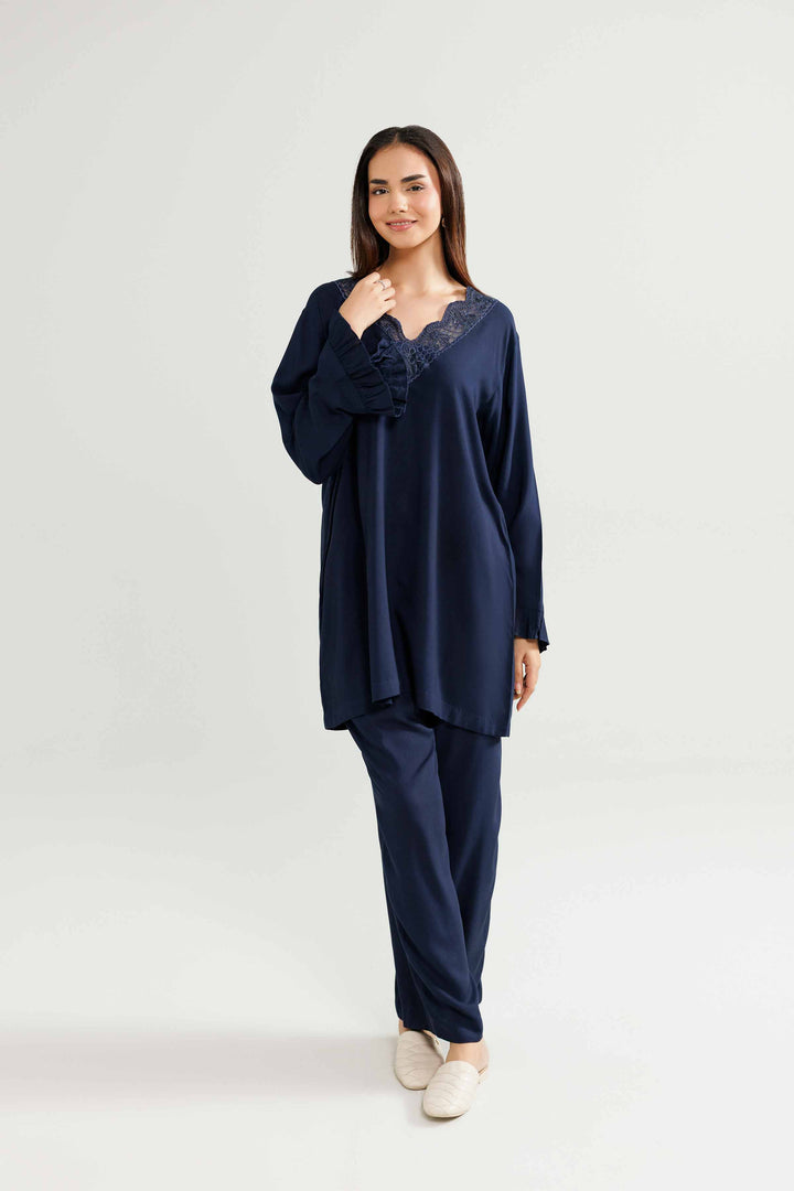 2 Piece - Embroidered Loungewear - KLW25-13 for Women - Pret Collection | Nishat | Shop Online