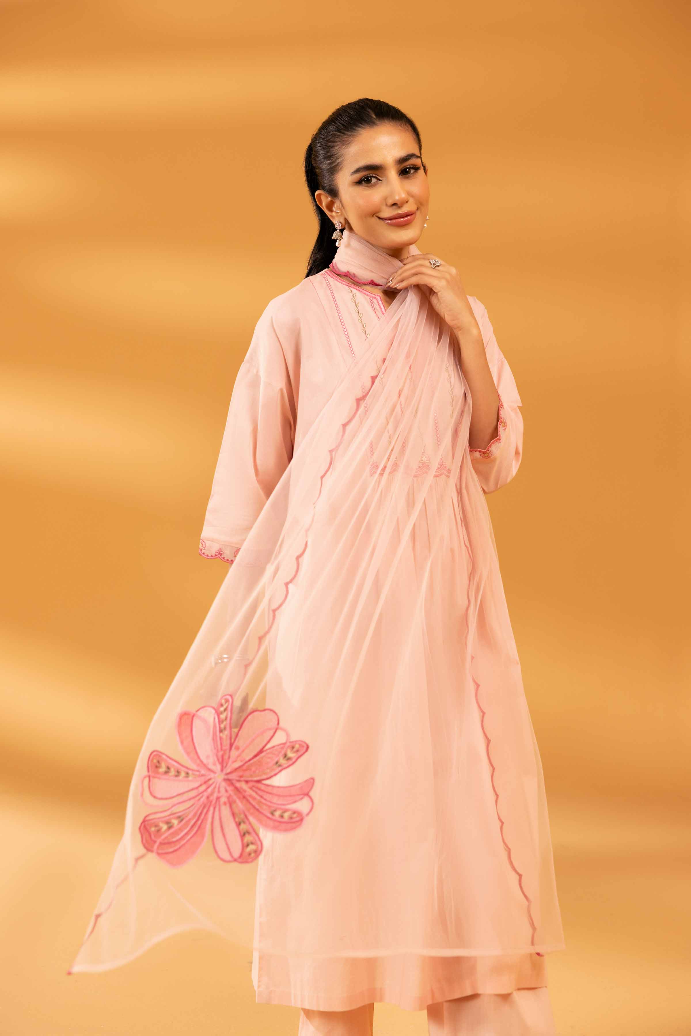 3 Piece - Embroidered Suit - KPS24-12