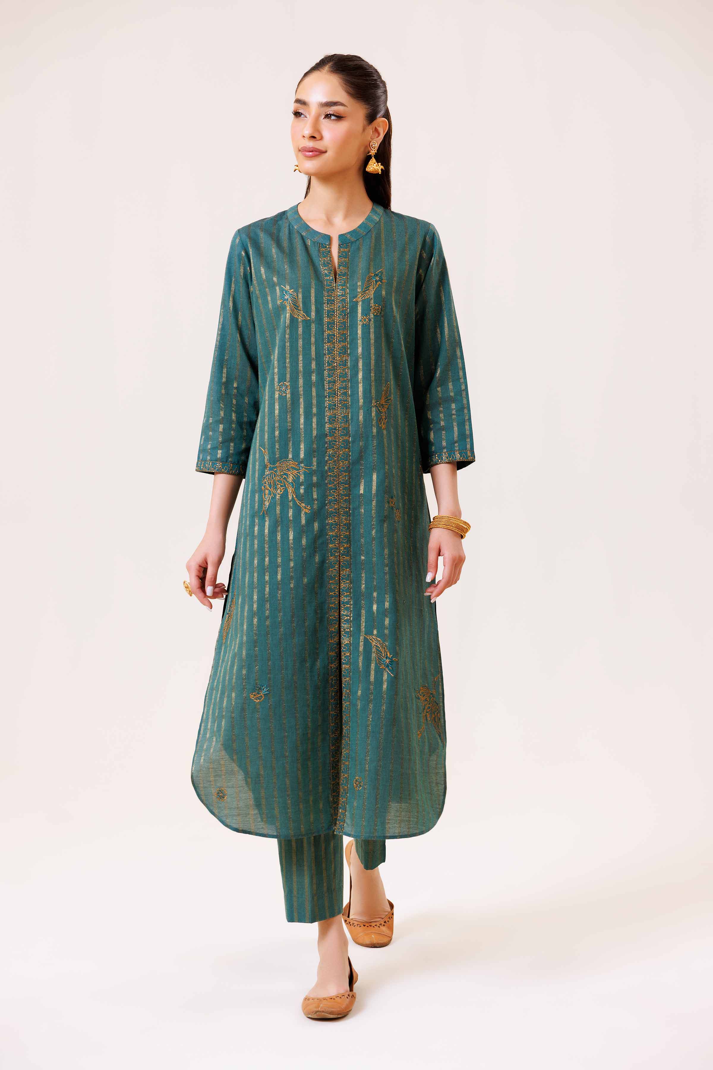 2 Piece - Embroidered Suit - KPS24-23
