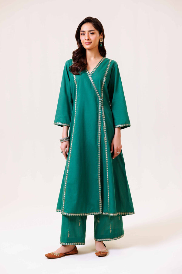2 Piece - Embroidered Suit - KPS24-24