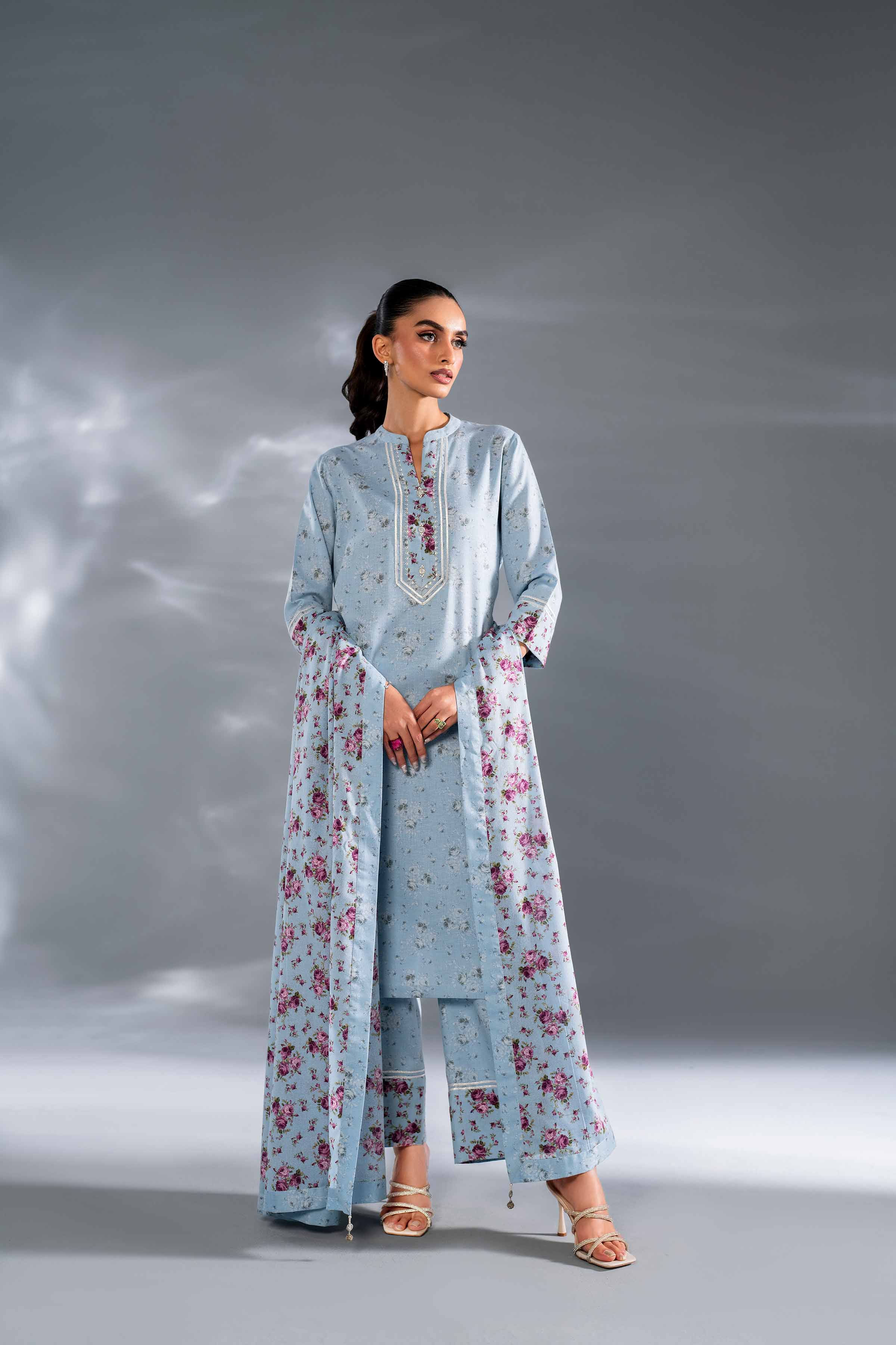 3 Piece - Printed Suit - KPW24-03