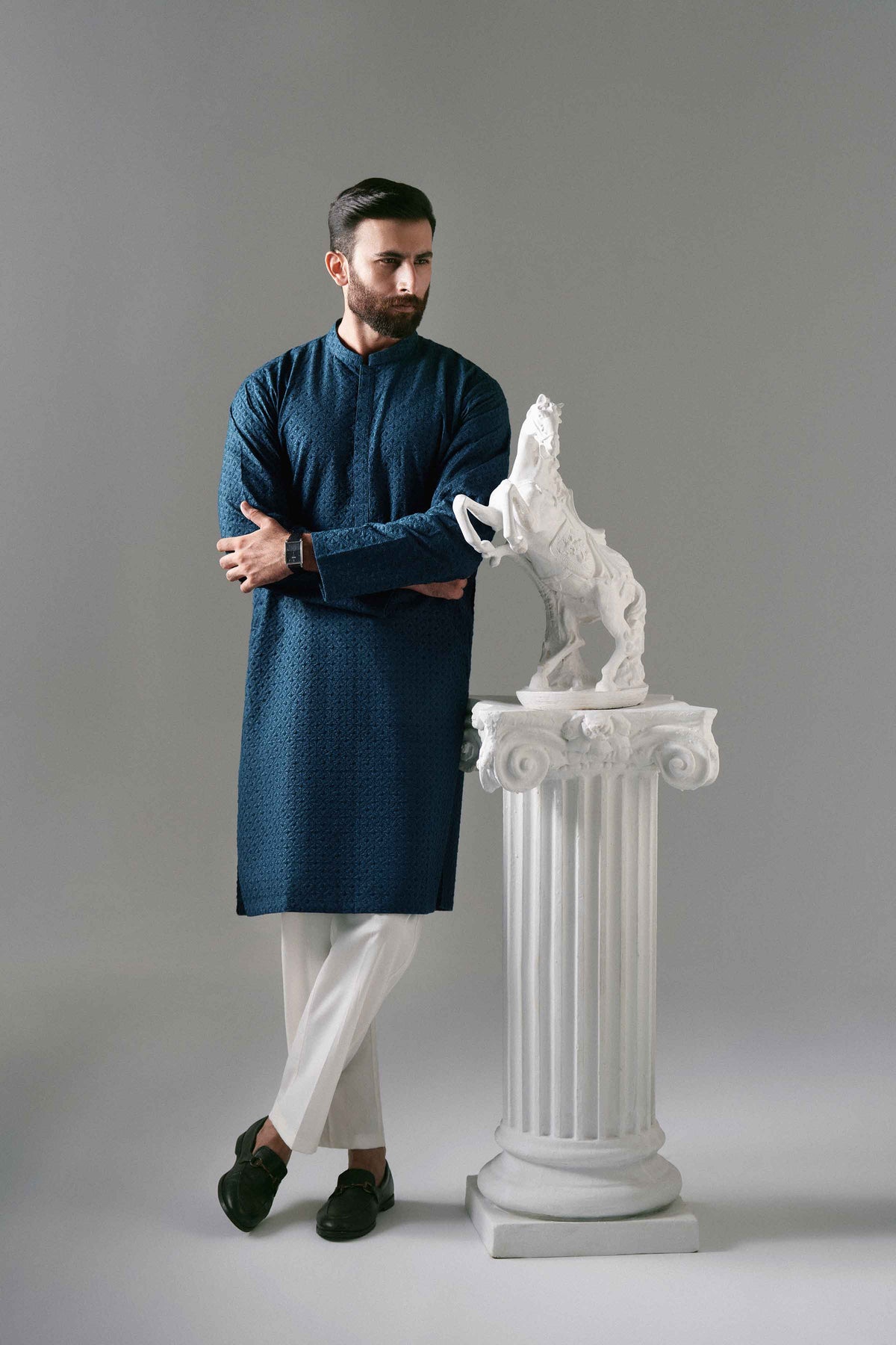 Embroidered Kurta - NLWS26-01 â€“ Menâ€™s Stitched Collection | Nishat | Shop Online