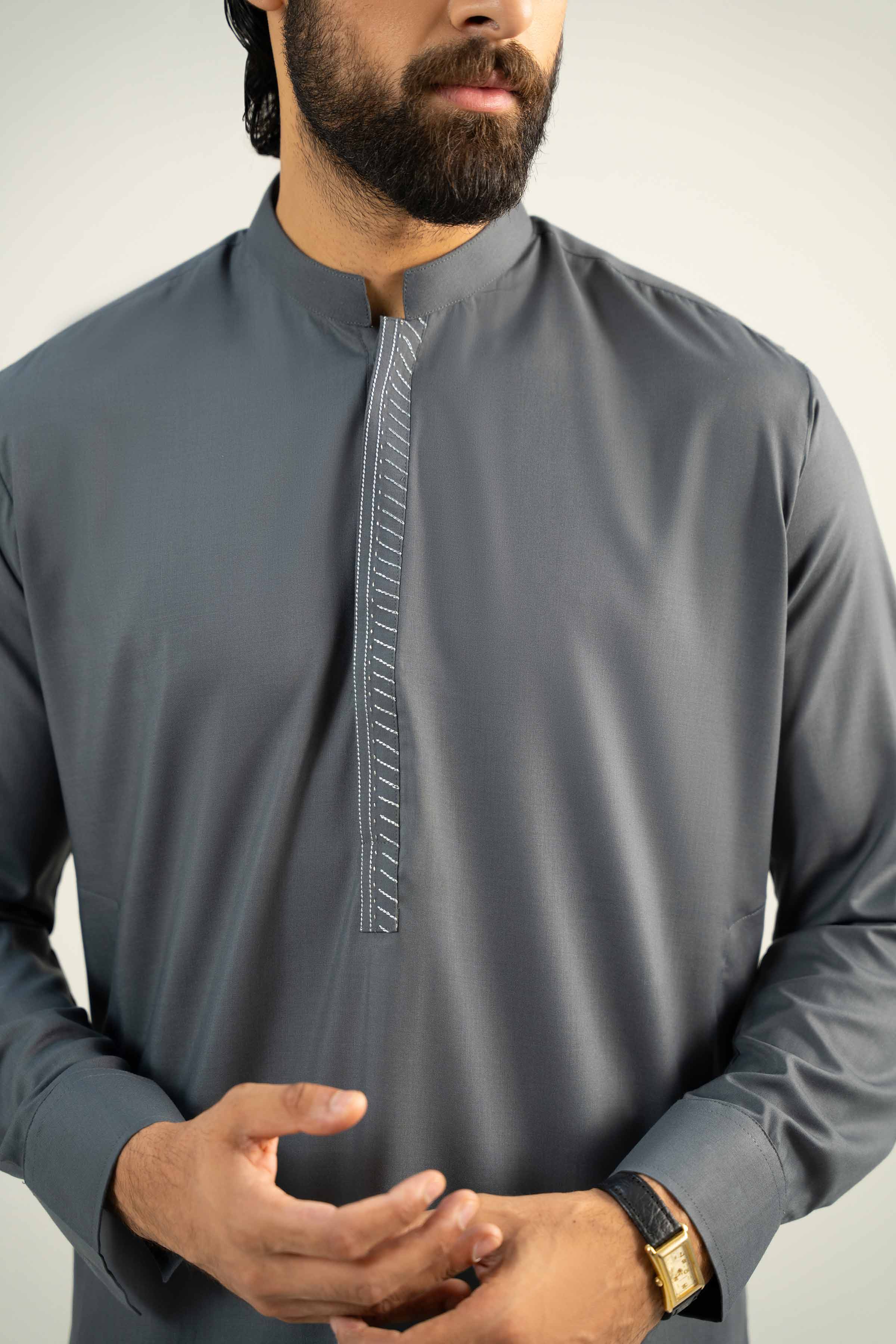 2 Piece - Embroidered Suit - NMST-SM25-5
