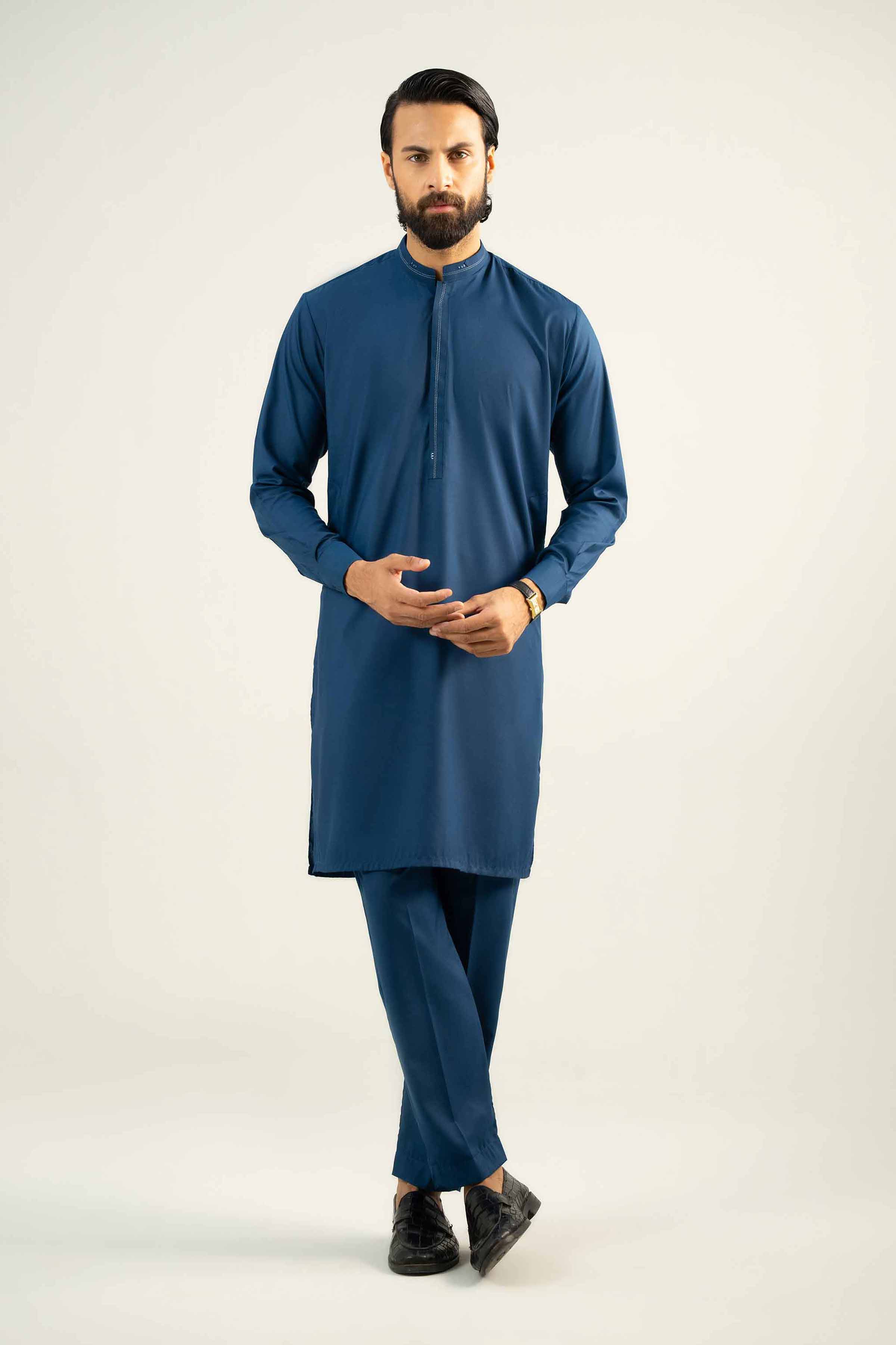2 Piece - Embroidered Suit - NMST-SM25-7