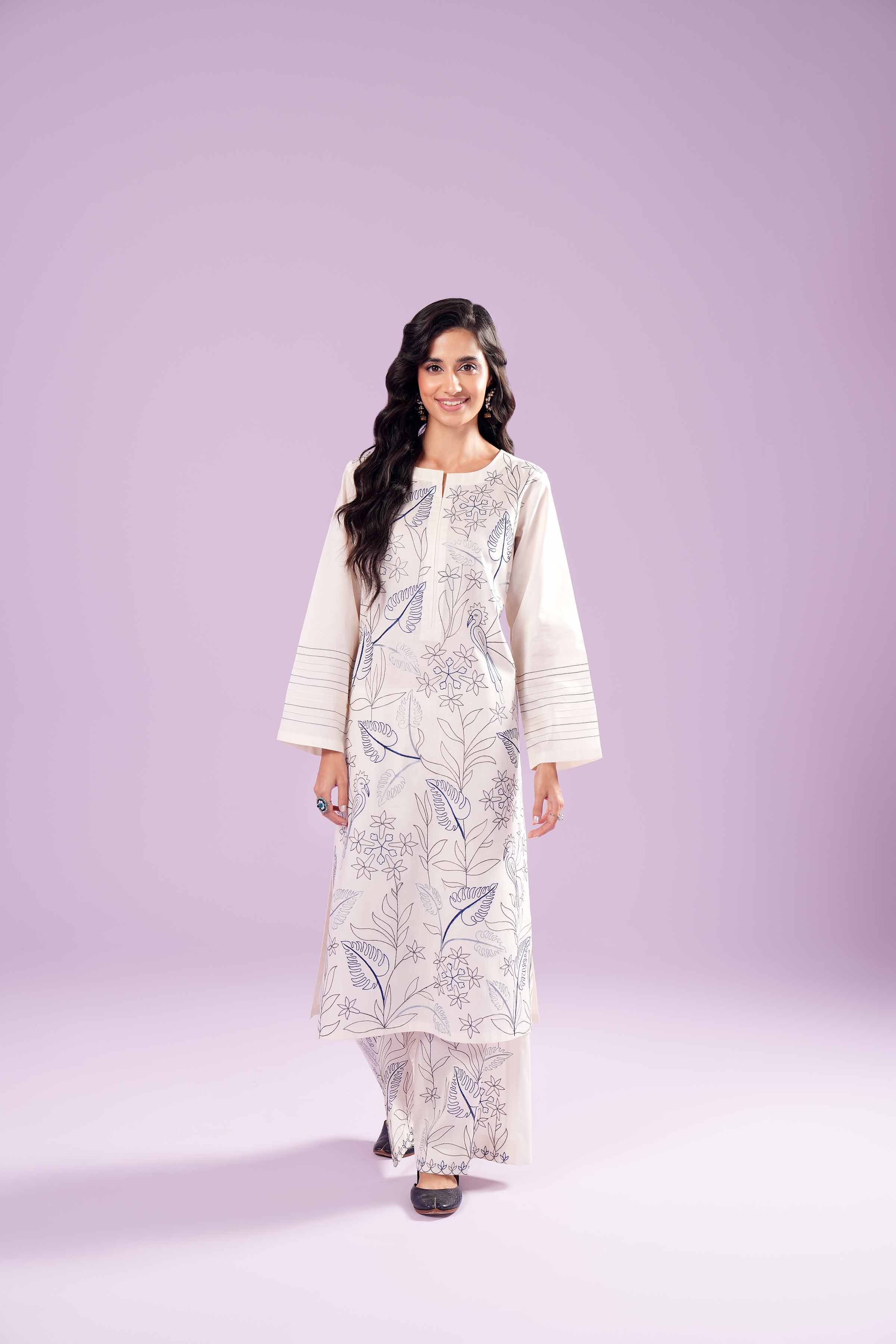 2 Piece - Embroidered Suit - PE24-11