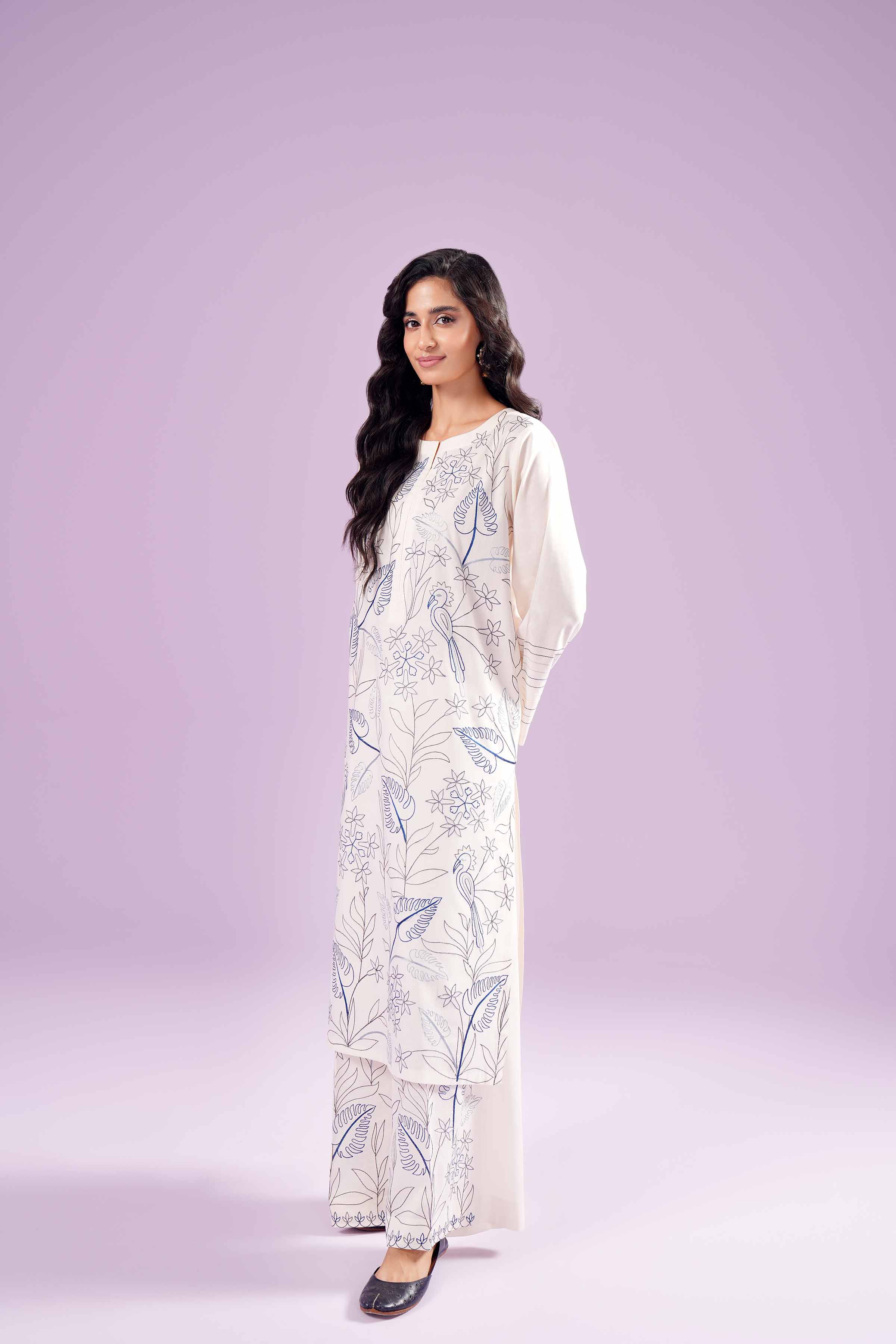 2 Piece - Embroidered Suit - PE24-11