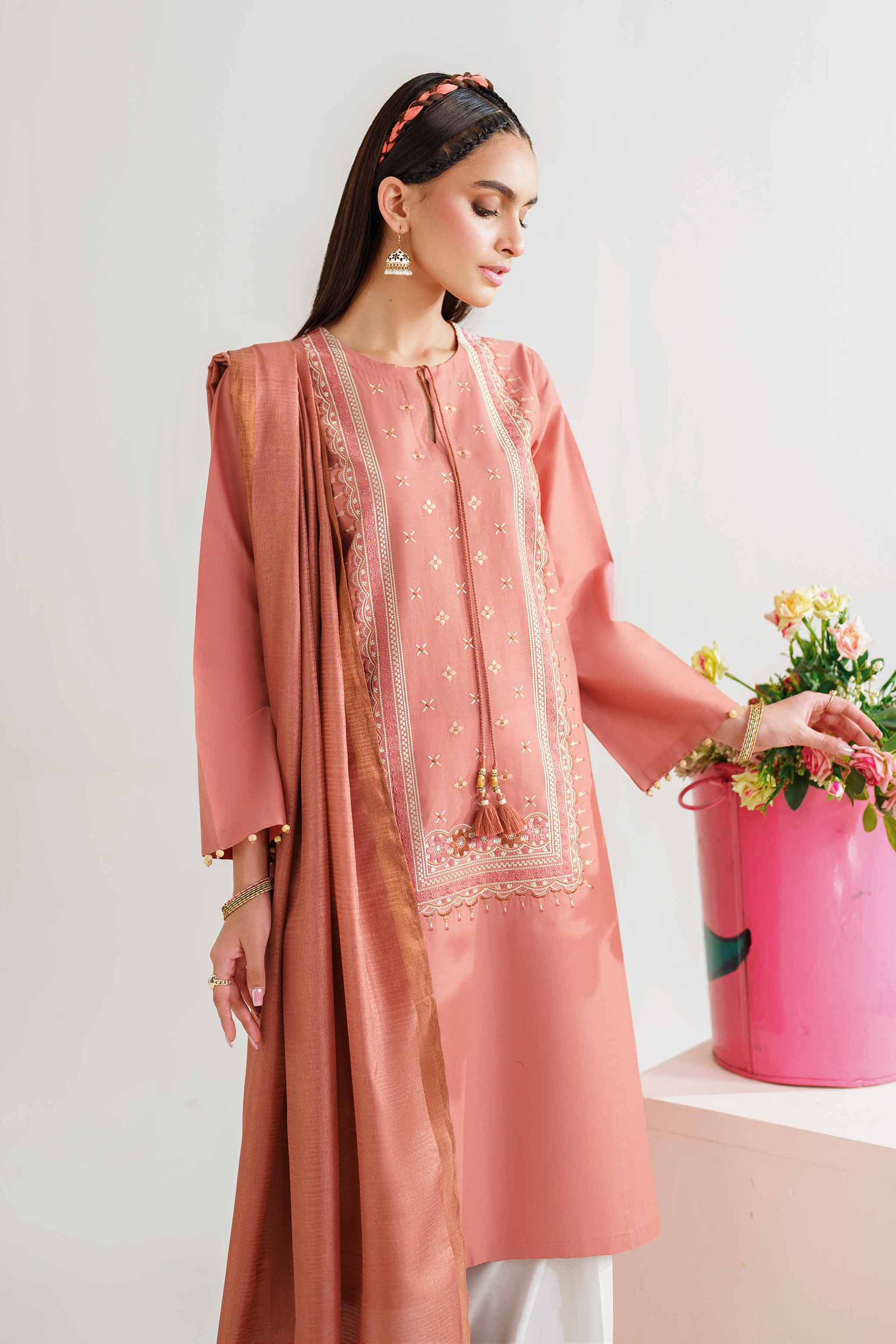 2 Piece - Embroidered Suit - PE24-155