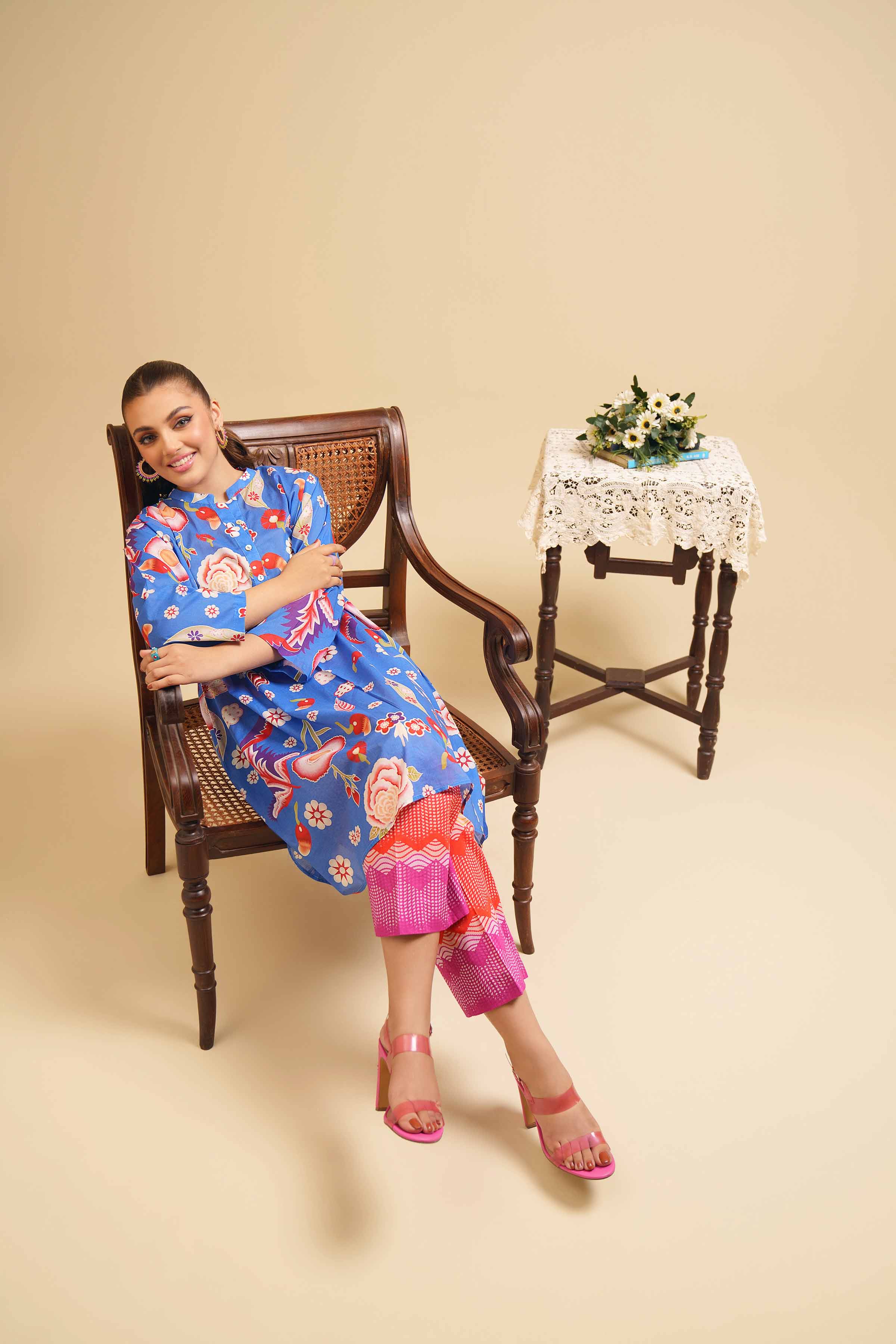 2 Piece - Printed Suit - PE24-222