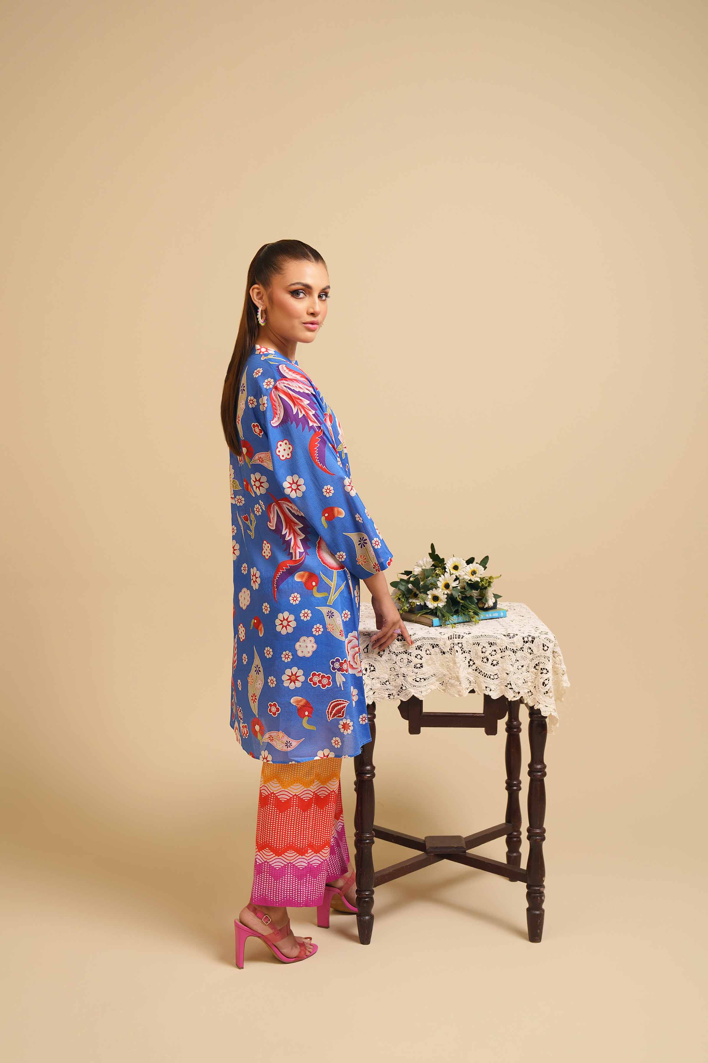 2 Piece - Printed Suit - PE24-222