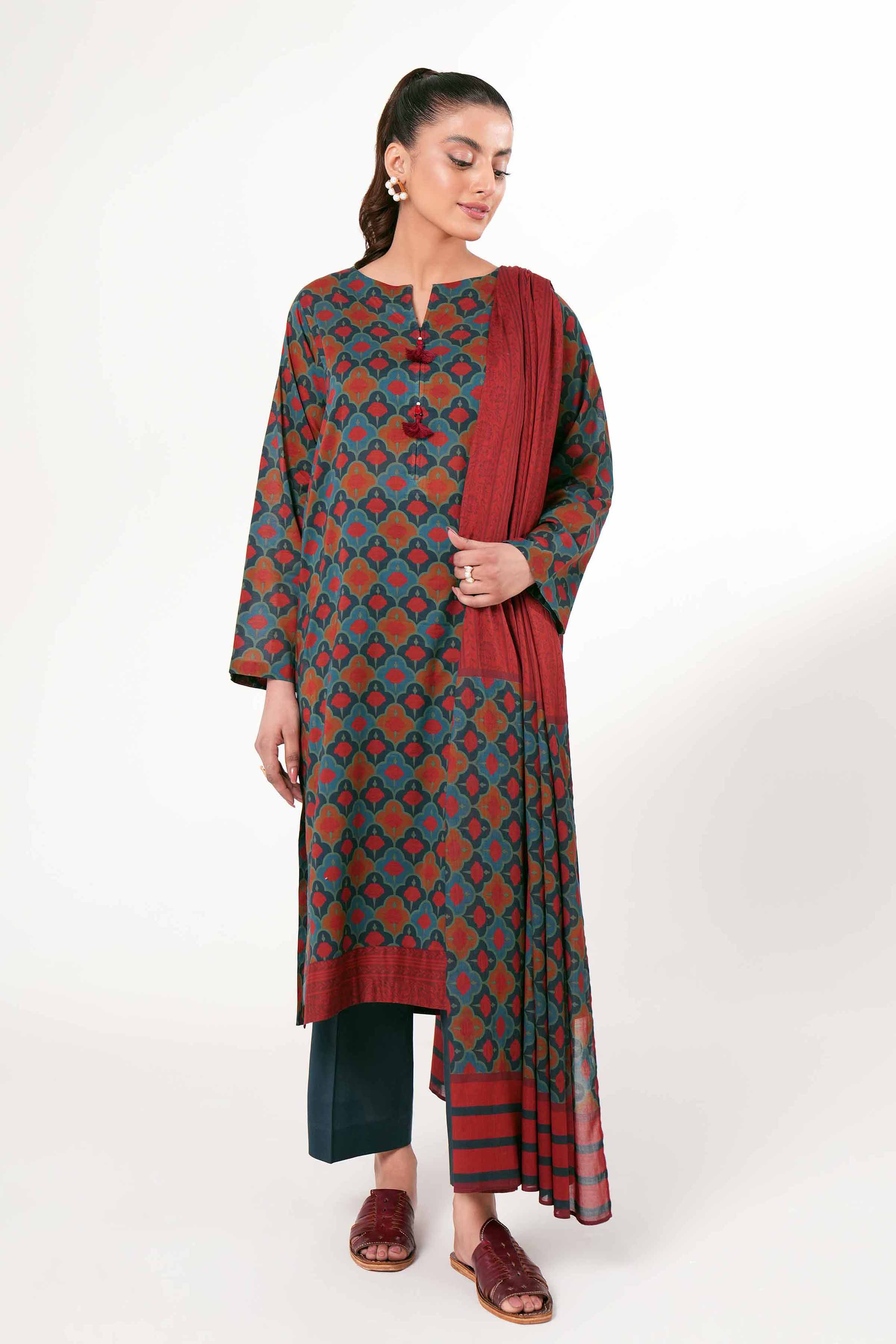 3 Piece - Printed Suit - PE24-245
