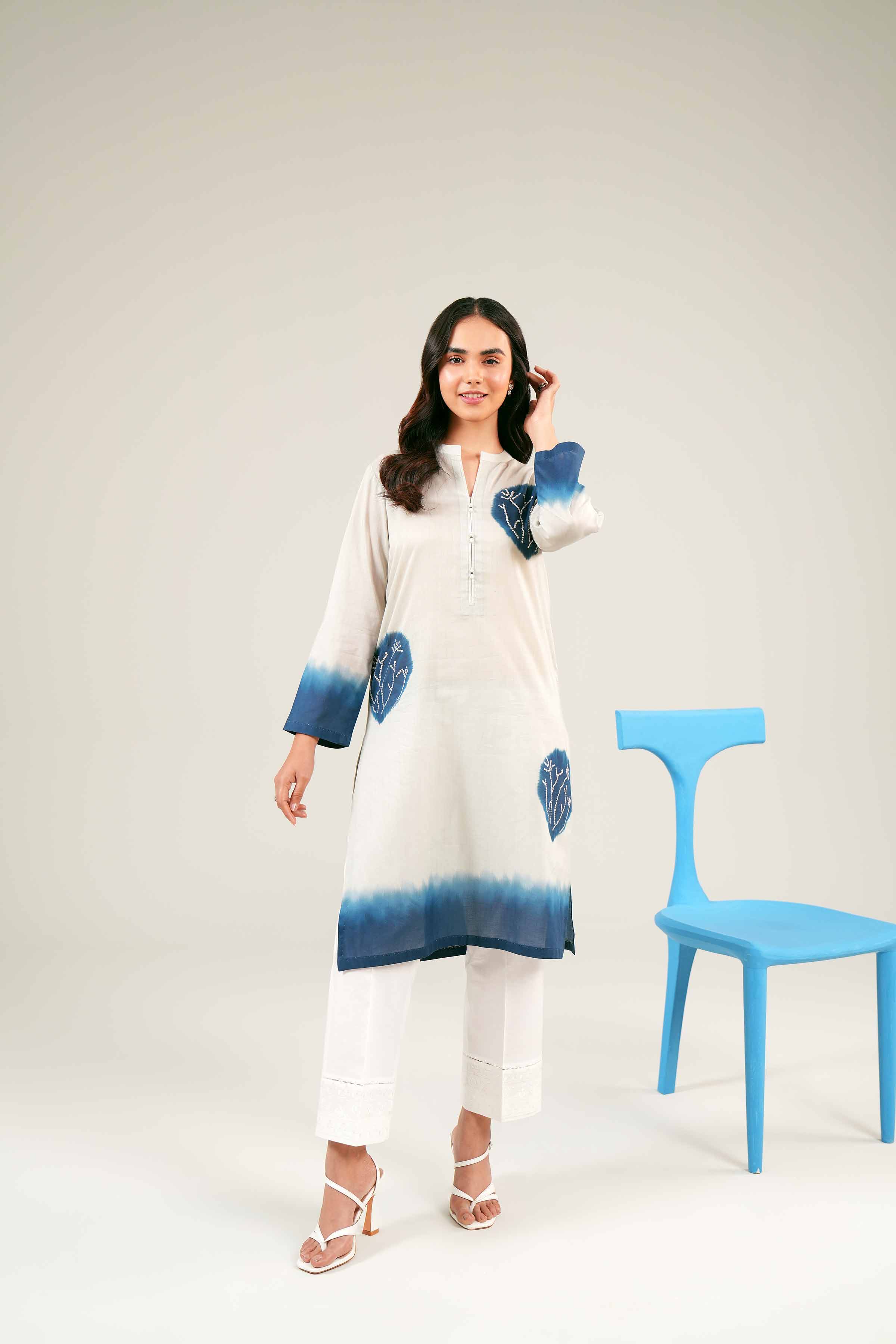 Printed Embroidered Shirt - PE24-274