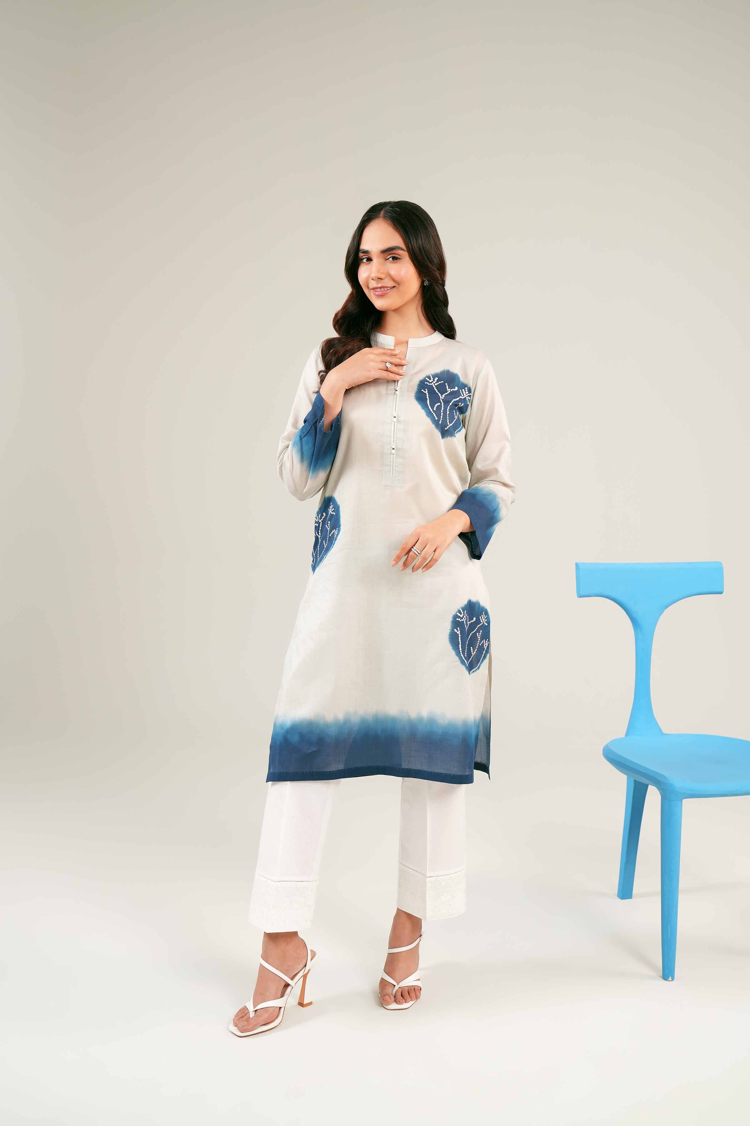 Printed Embroidered Shirt - PE24-274