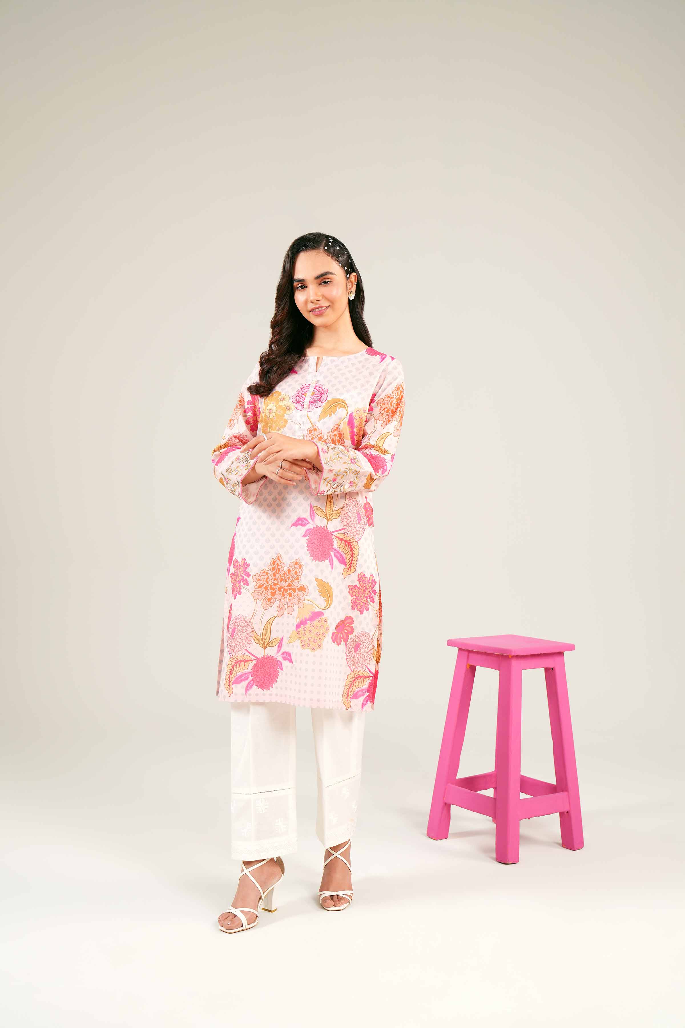 Printed Embroidered Shirt - PE24-287