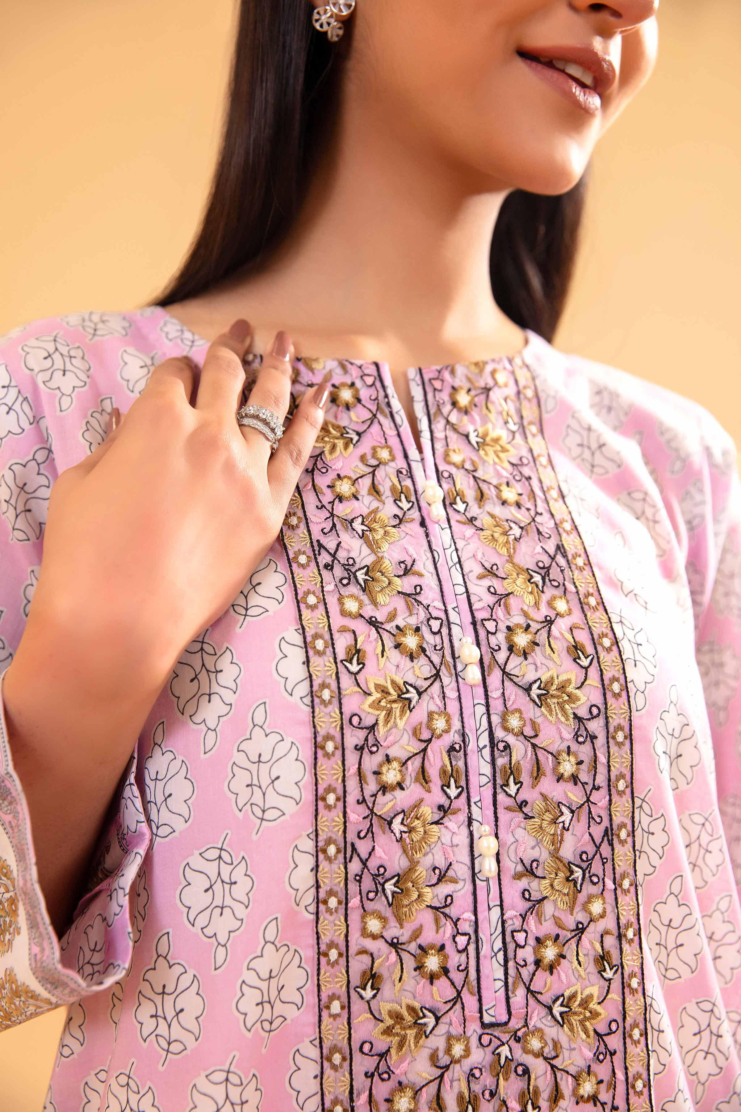 Printed Embroidered Shirt - PE24-289