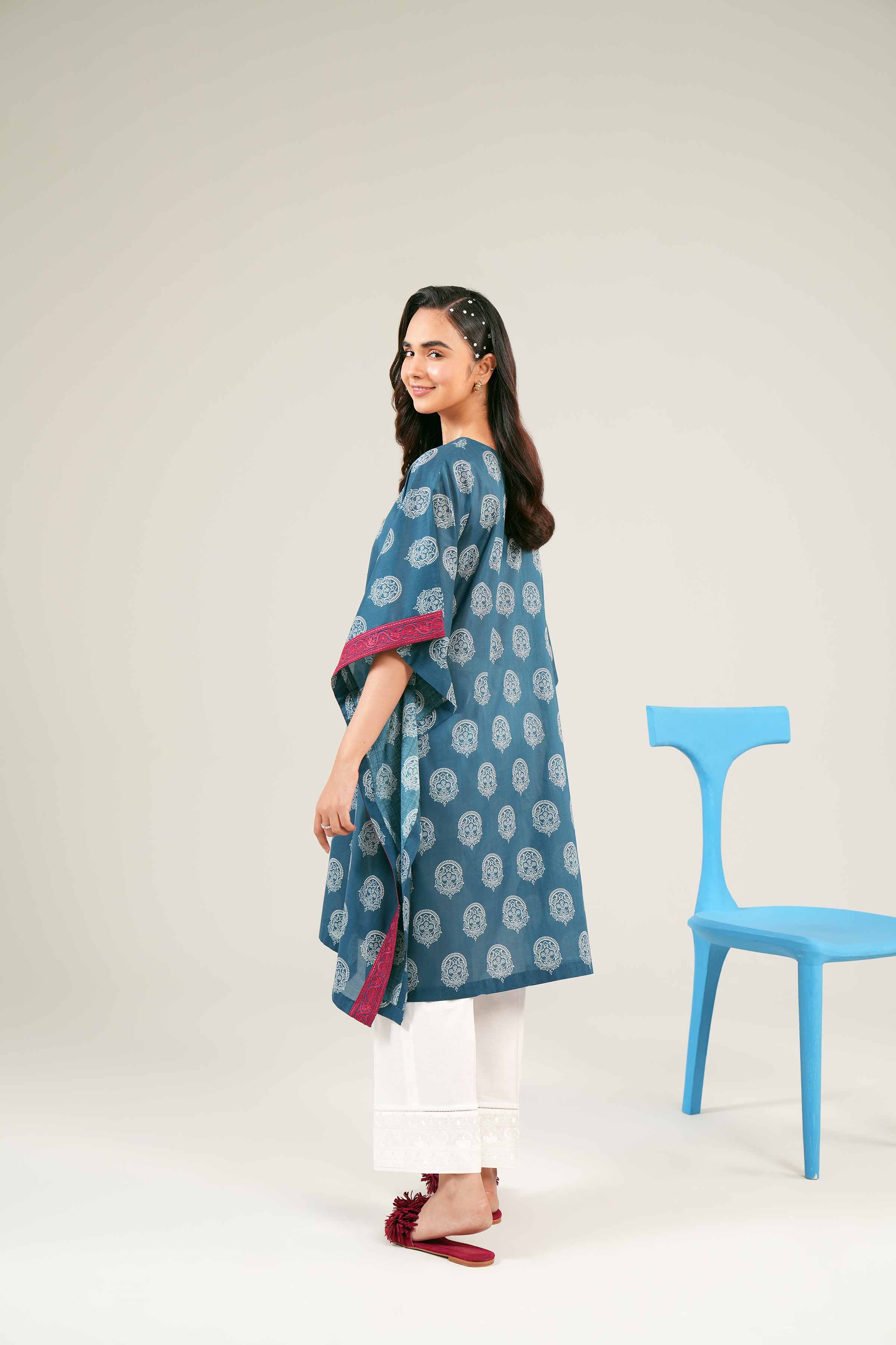 Printed Embroidered Kaftan - PE24-291