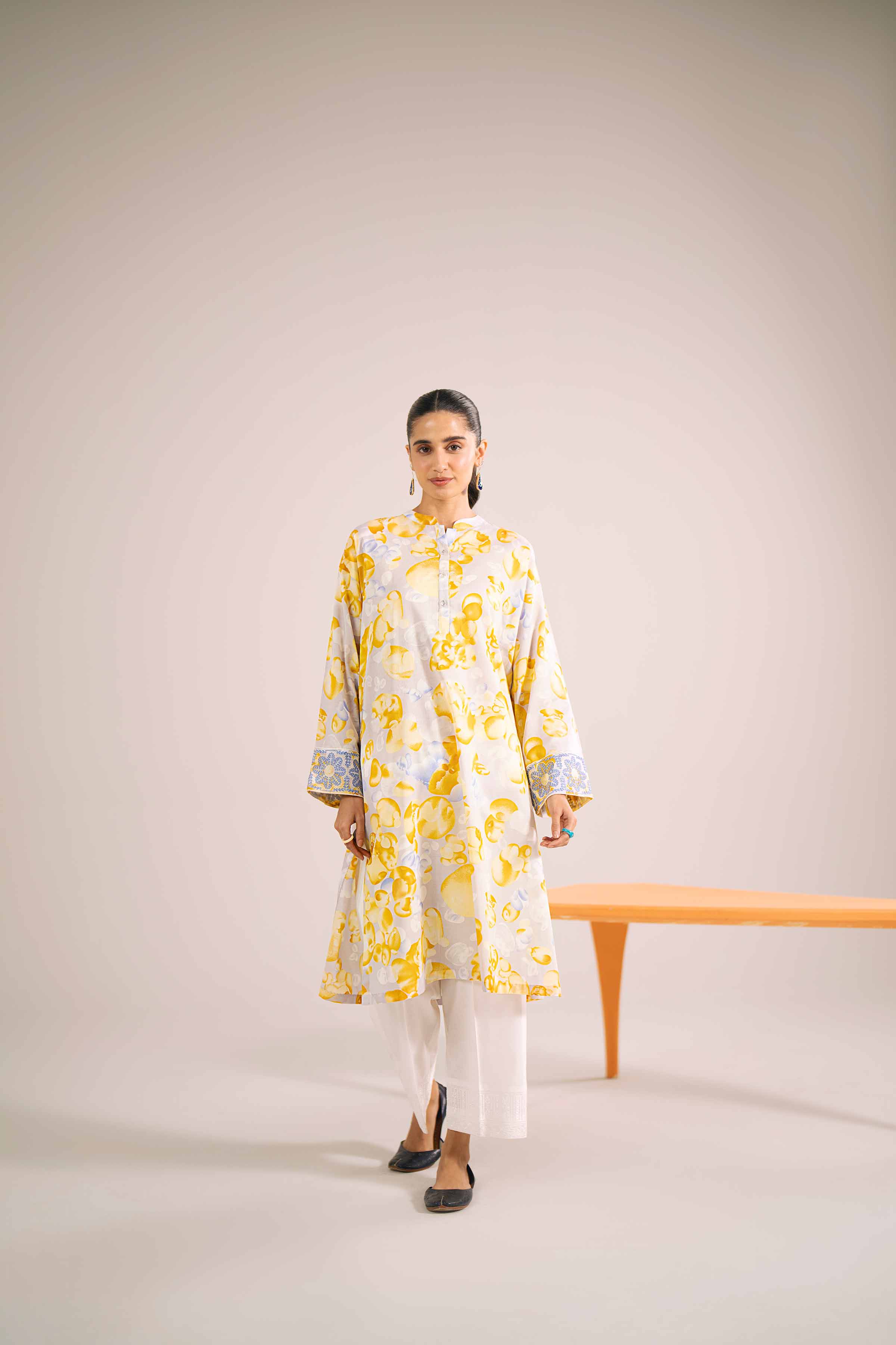 Printed Embroidered Shirt - PE24-348