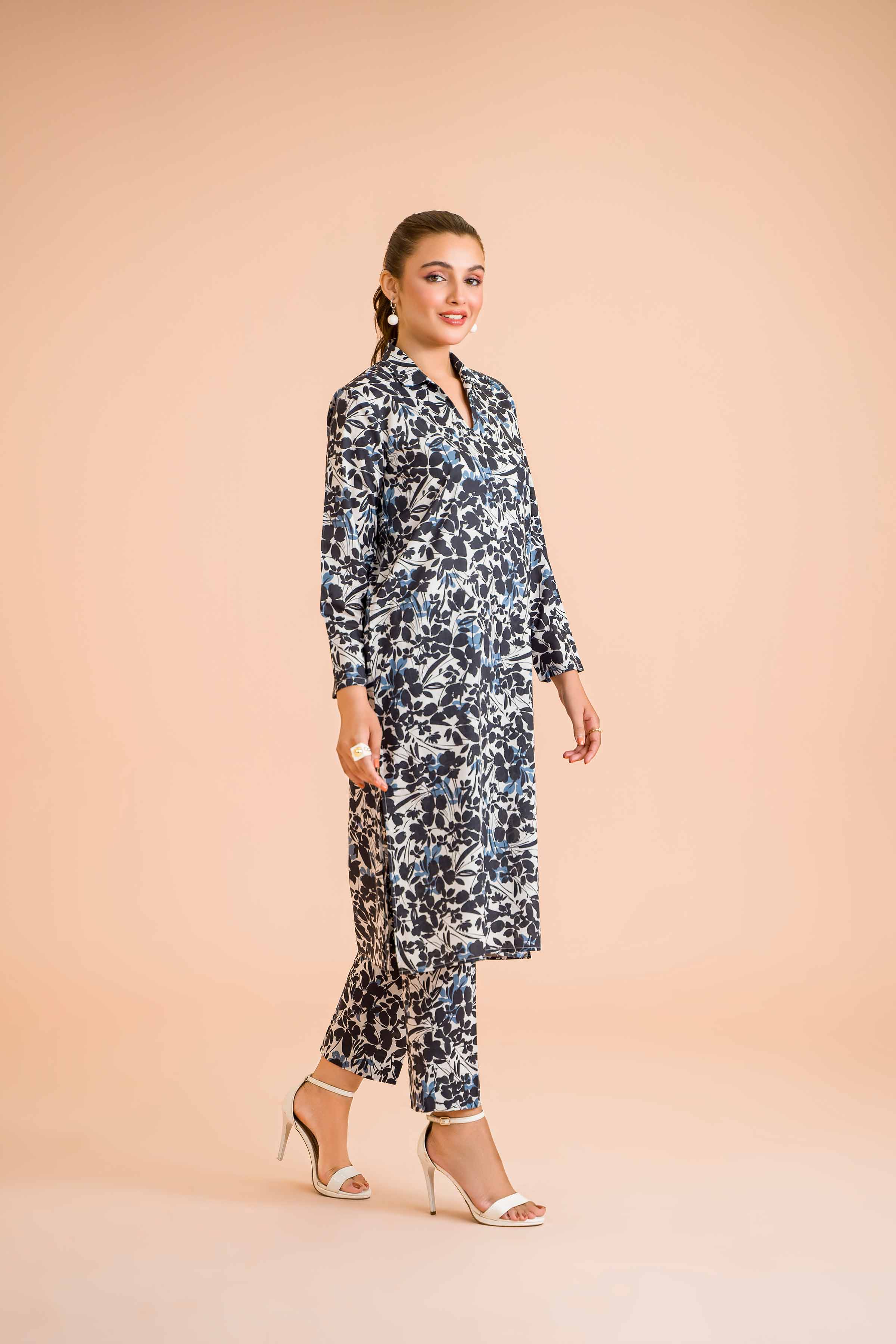 2 Piece - Printed Suit - PE24-350