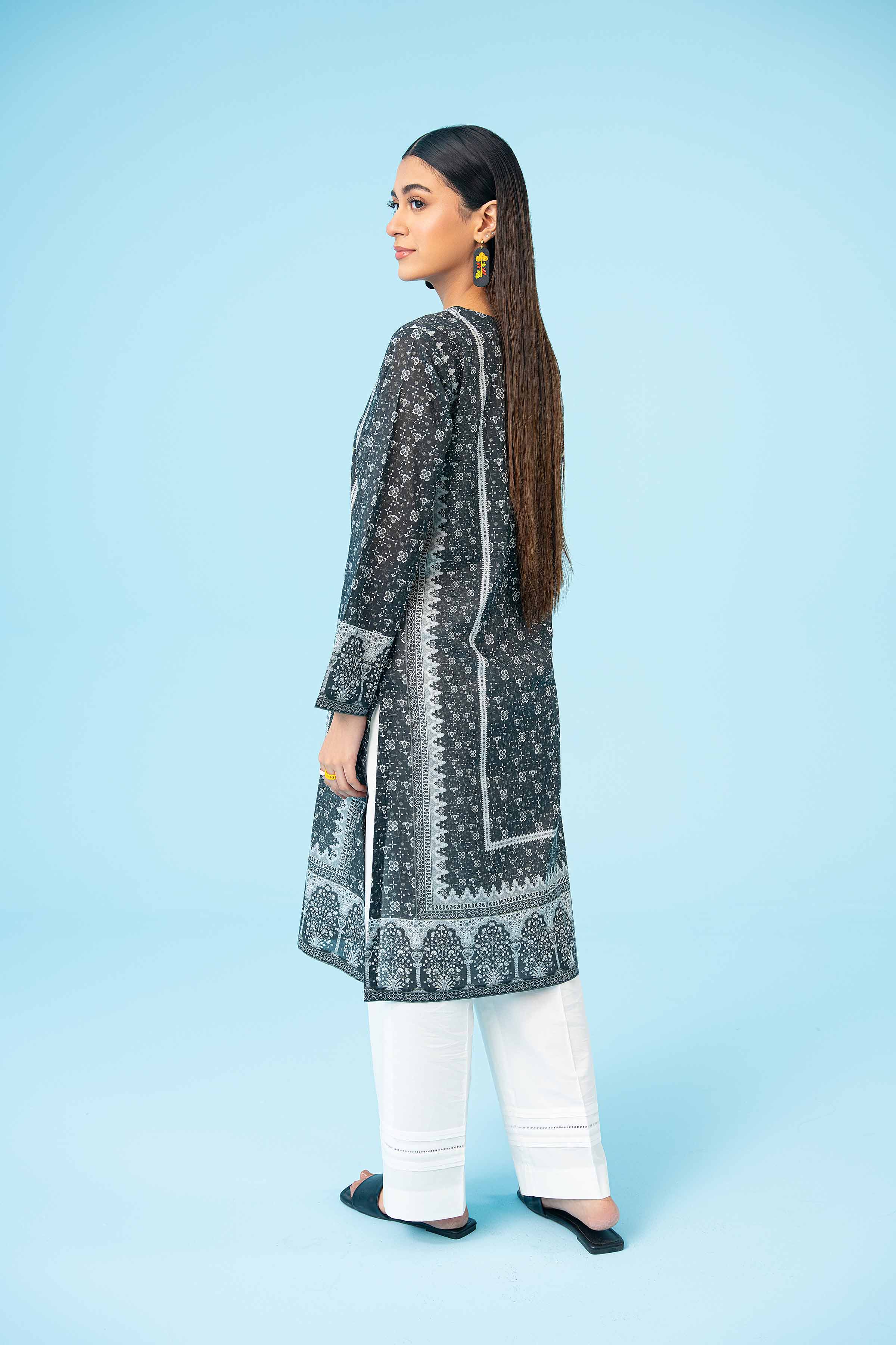 Printed Embroidered Shirt - PE24-358