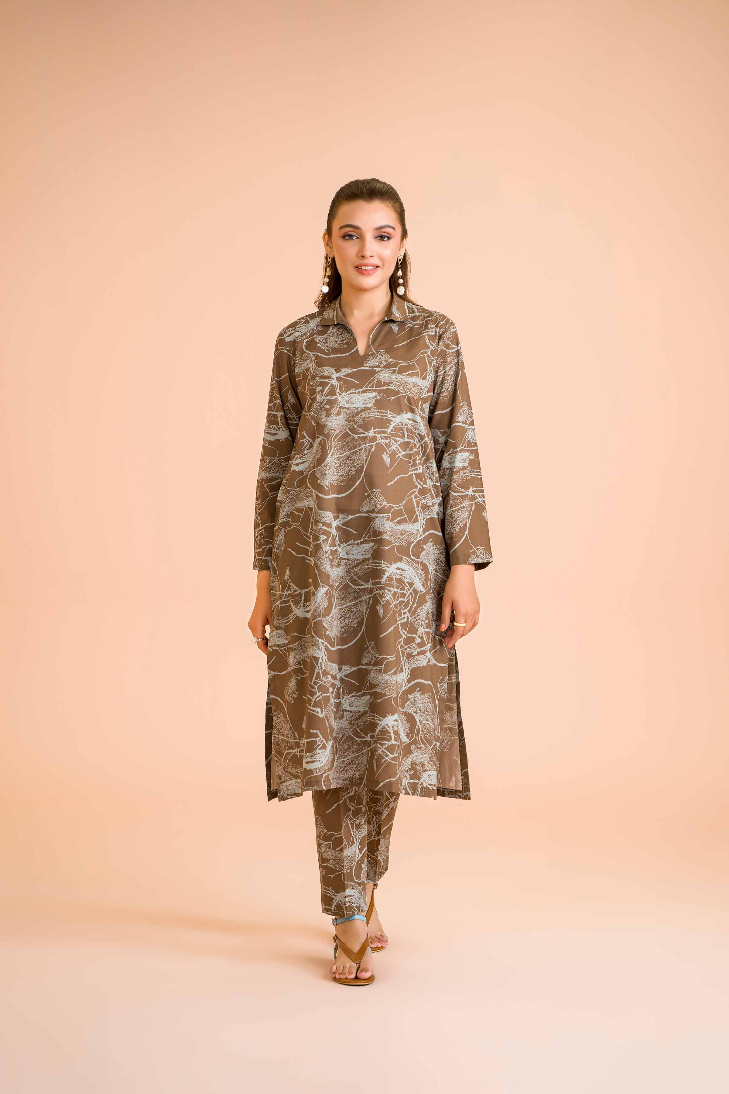 2 Piece - Printed Suit - PE24-401